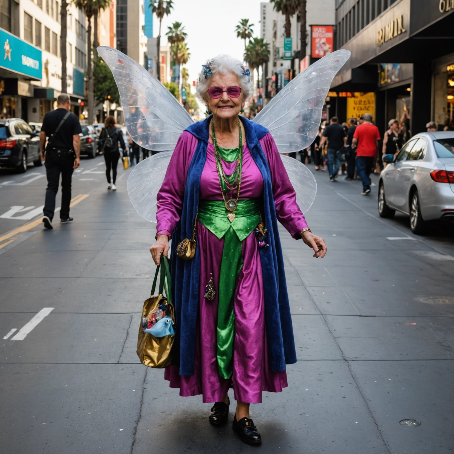 The Fairy Grandma of Hollywood Boulevard