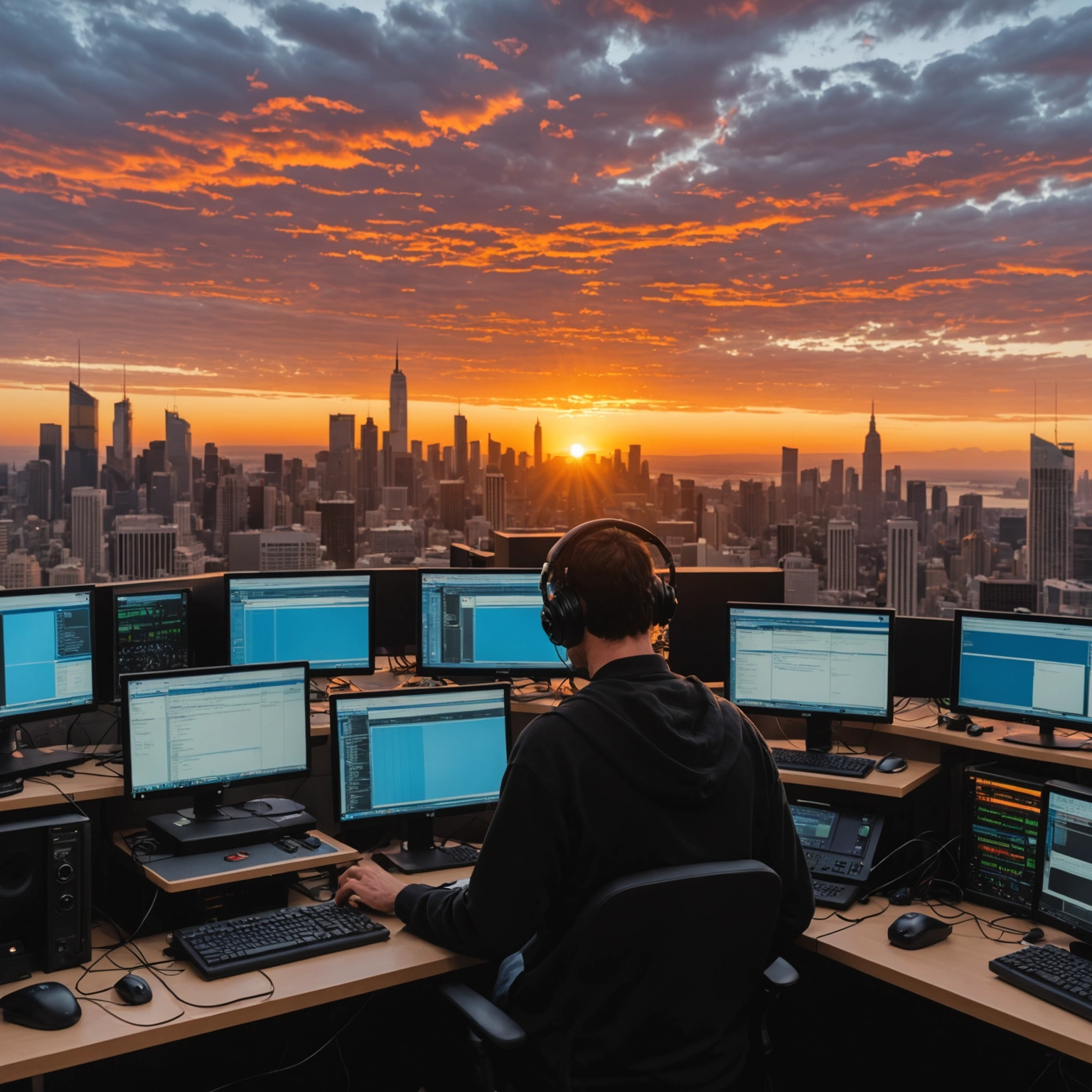 Sunset Symphony of Errors and a Cyberattack