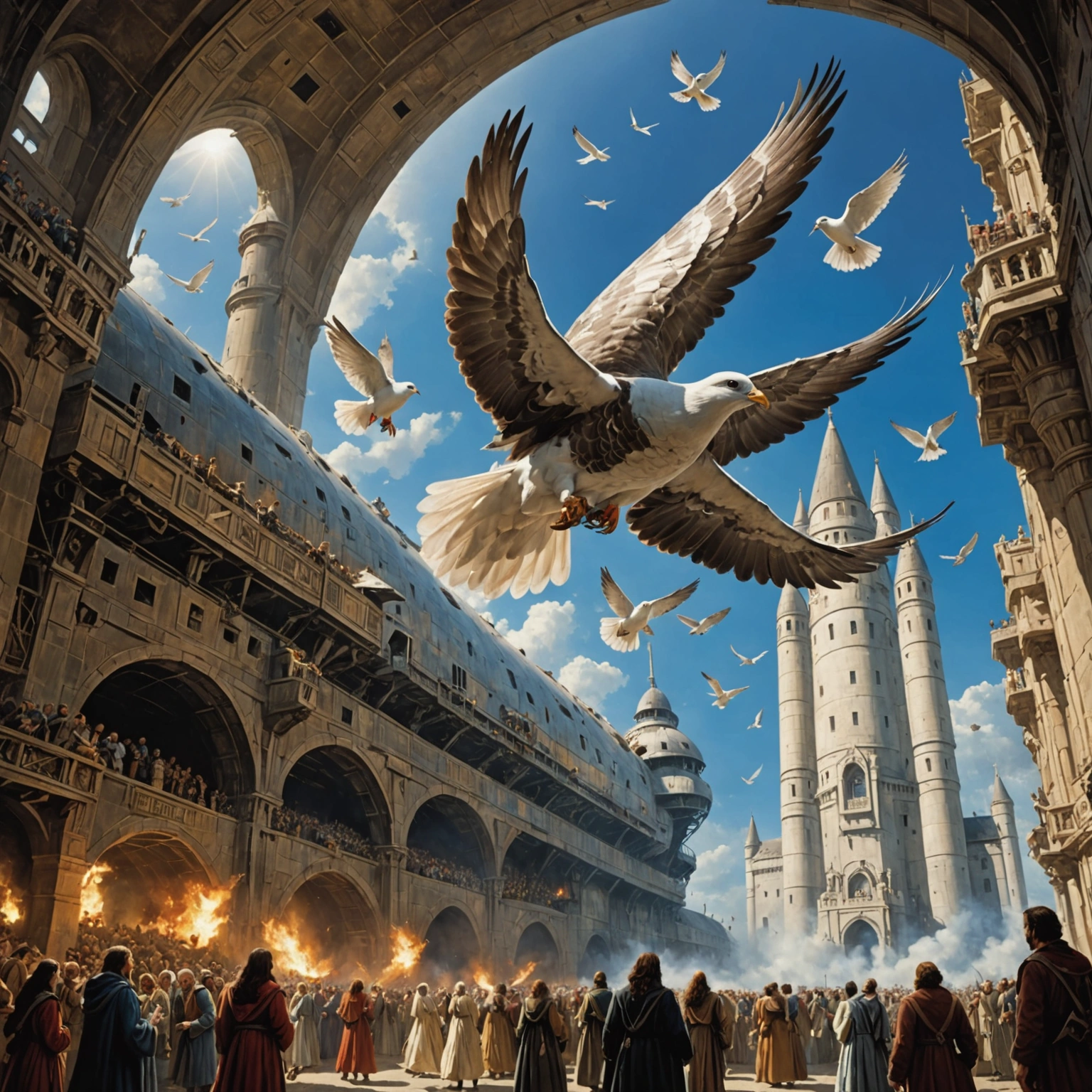 Shuttle Run in Pandemonium and the Revelation of the Dove