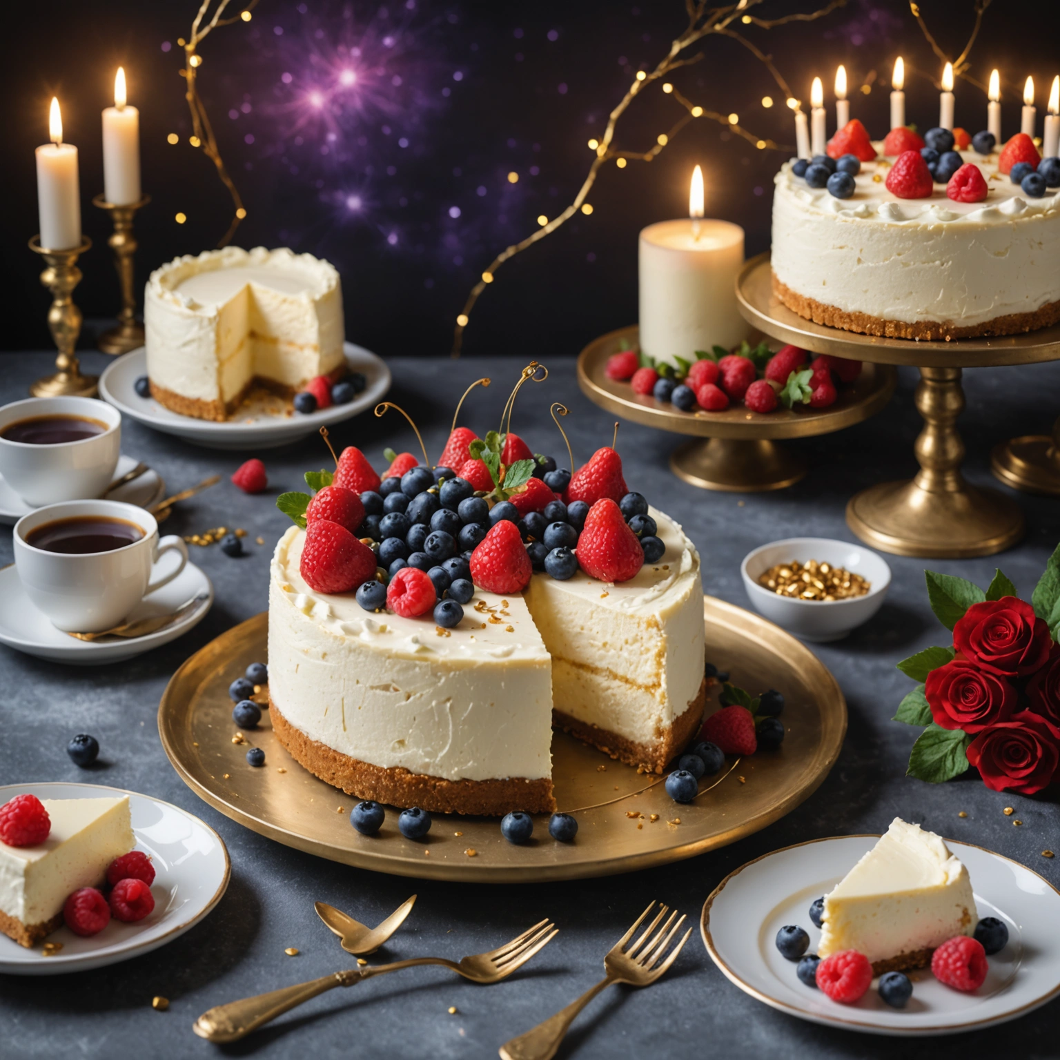 Magical Cheesecake and Enchanted Accessories
