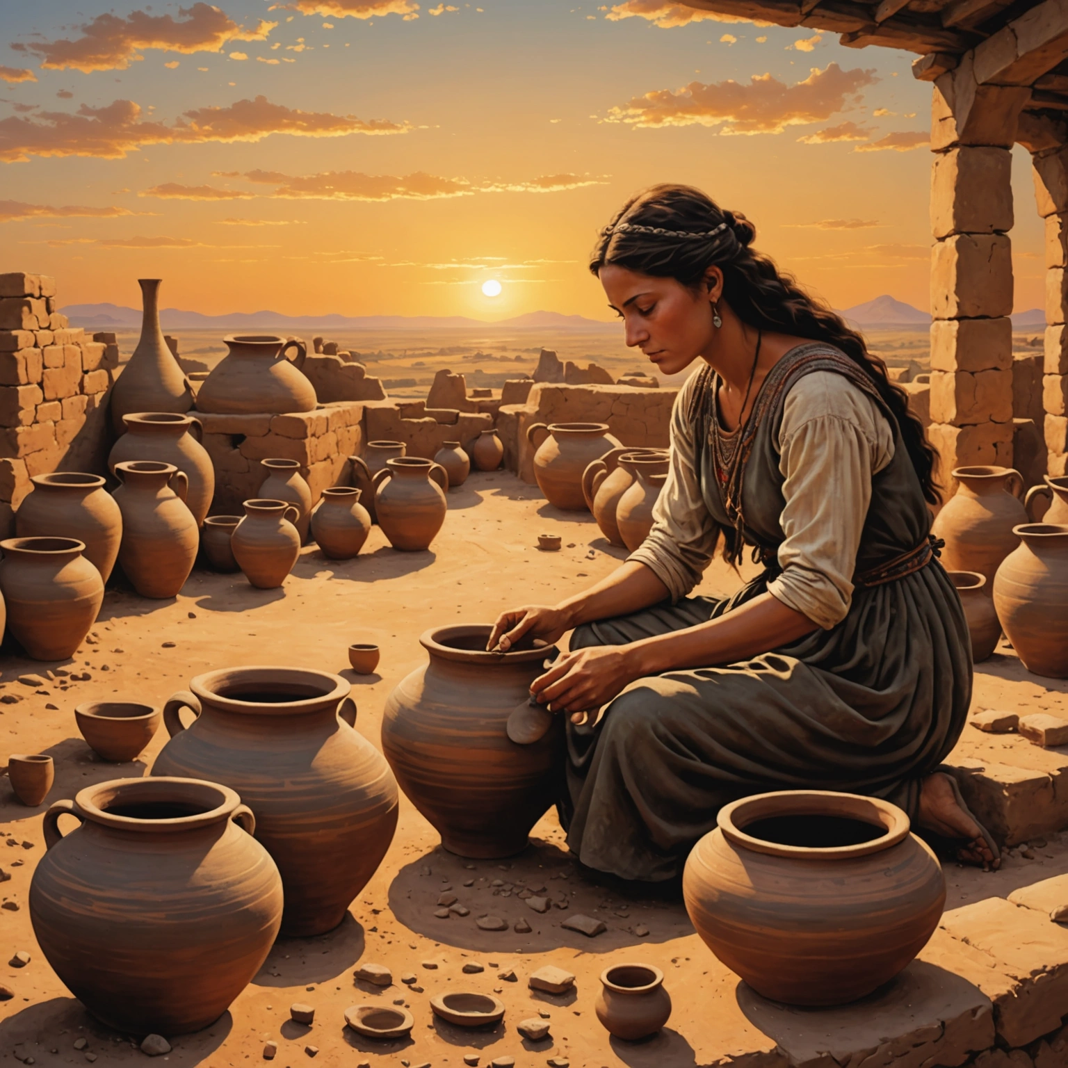 The Pottery and the Sunset Anisa: A Neolithic Mystery
