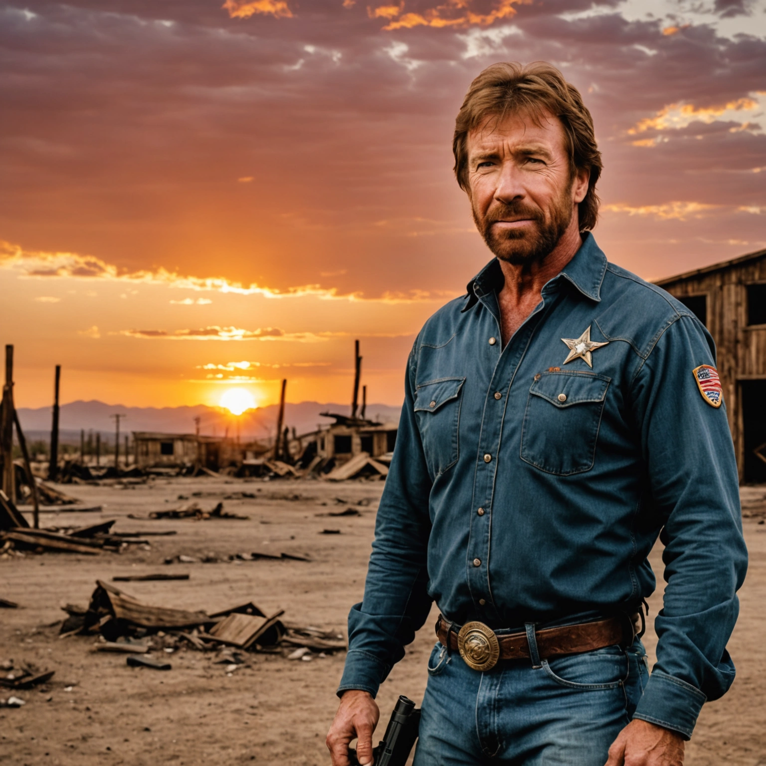 Chuck Norris and the Sunset: A Wasteland Fact