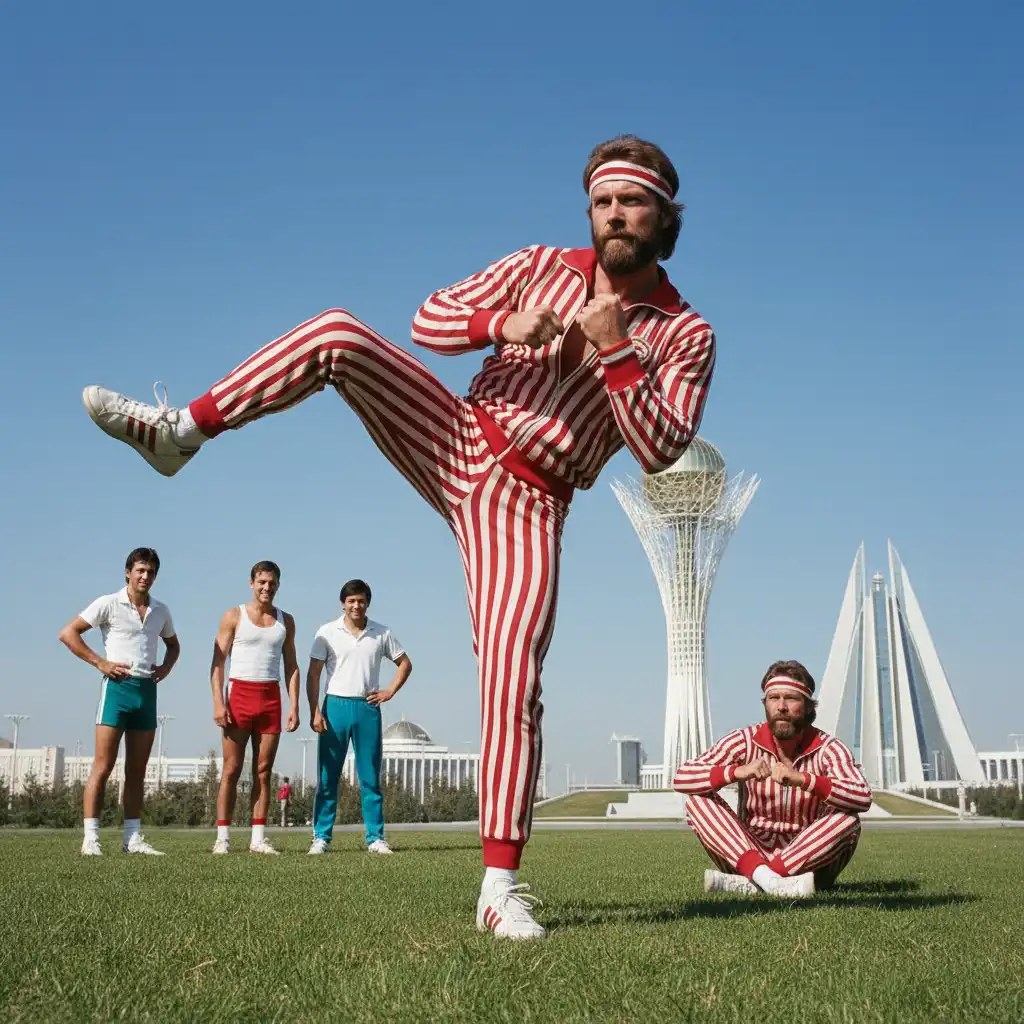 The Case of Being Reincarnated and Teaching Kumasan Gymnastics Under the Clear Skies of Astana