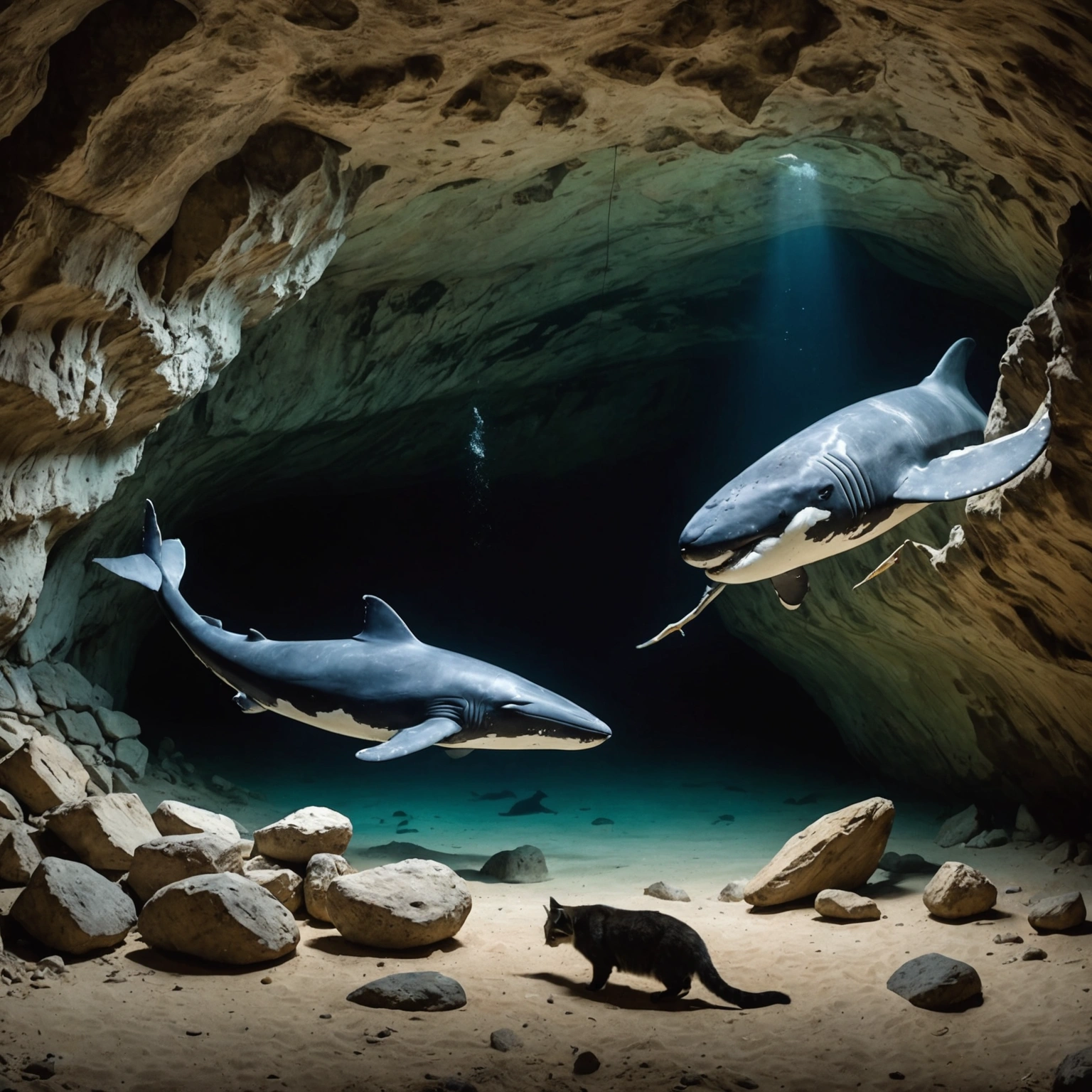 Cats Attack Whale with Trendy Stone Tool in Havana Cave 