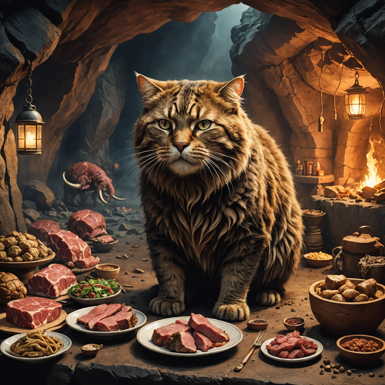 CAT IN JAPAN CRAZY ABOUT SMOKED MAMMOTH MEAT 