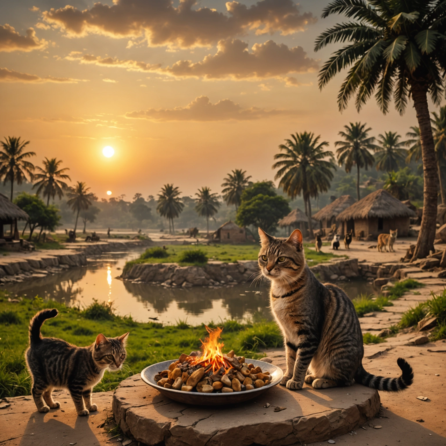 PALEOLITHIC KARNPOOL CATS ENJOY RESTRICTED DIETARY SCENERY