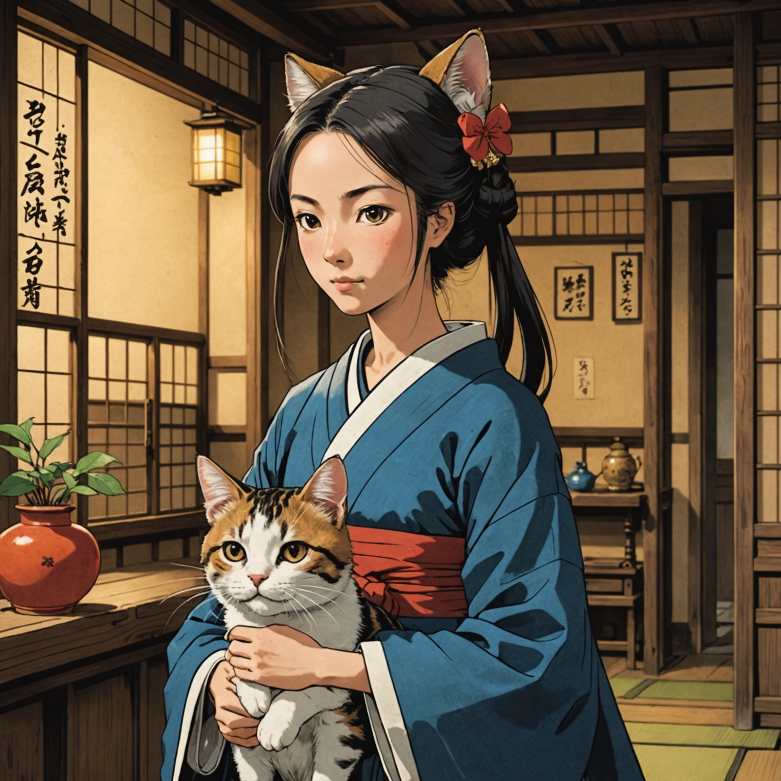 CAT'S ADVENTURE BEGINS IN TAX-STRICKEN EDŌ PERIOD!