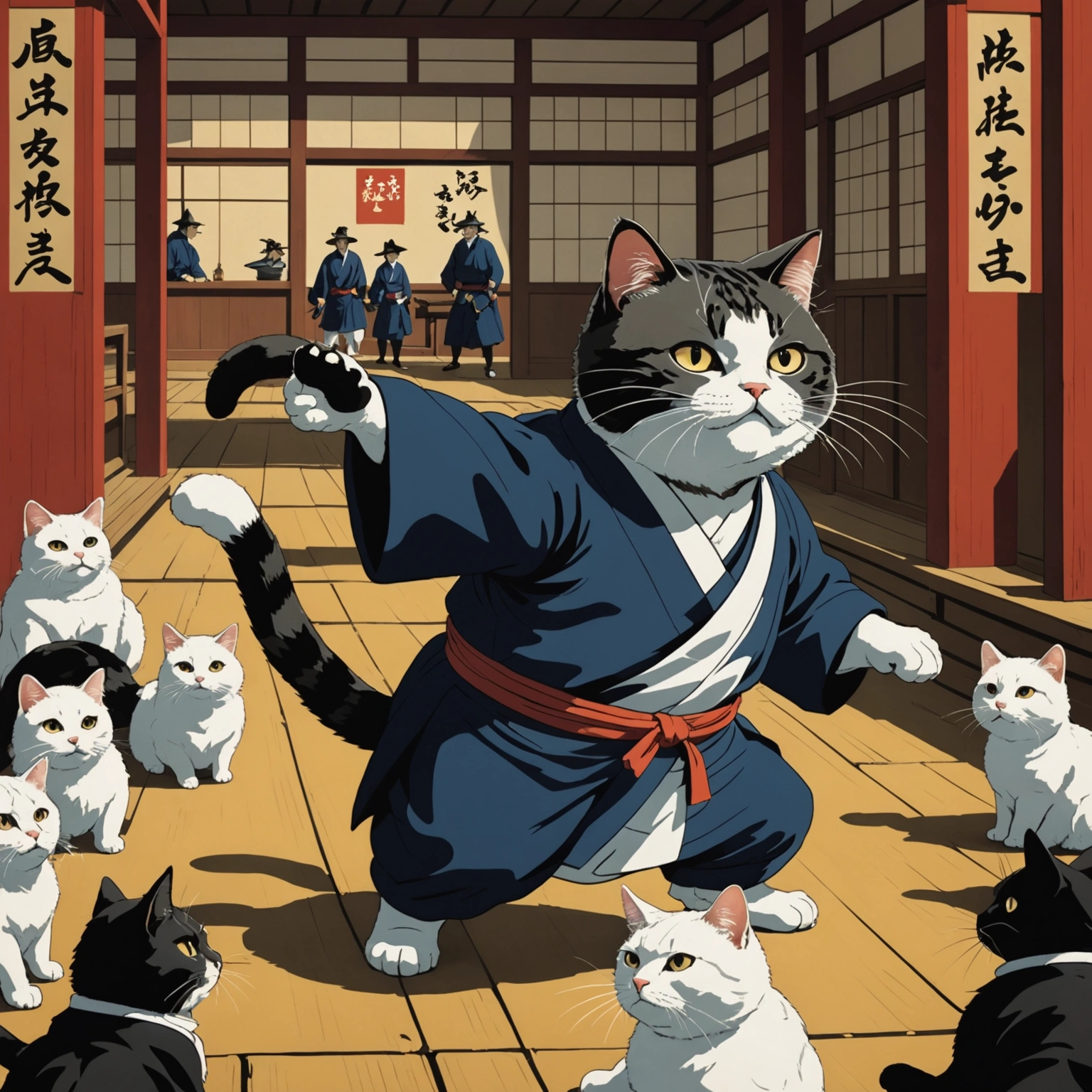 CAT ACTION MOVIE CAPTIVATES IEYASU IN SAN LUIS