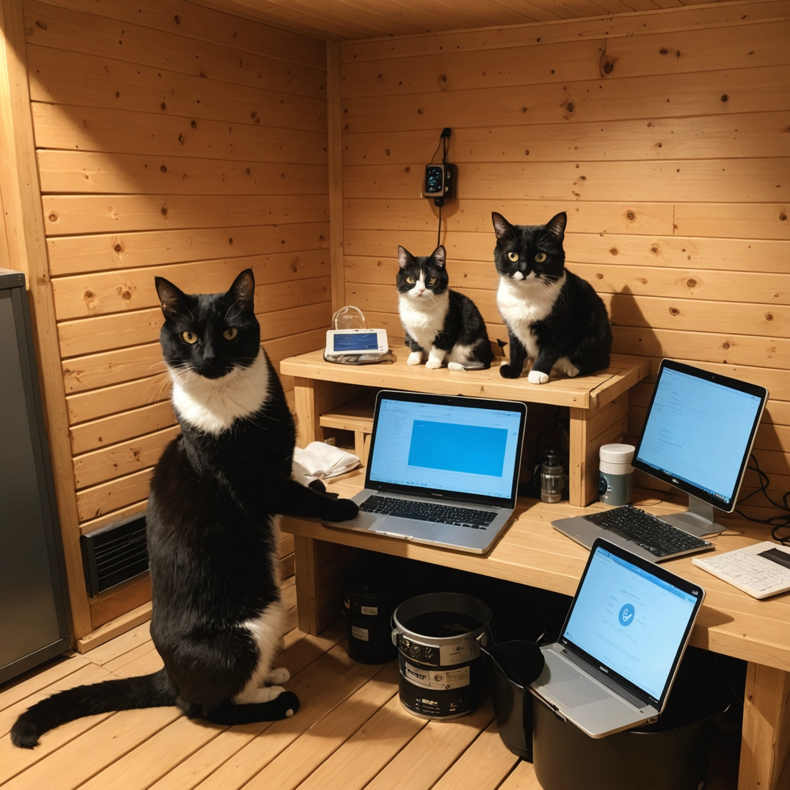 CAT MONITORING LOGS FULL OF MYSTERIOUS MEOWS IN TASHKENT SRE SAUNA!