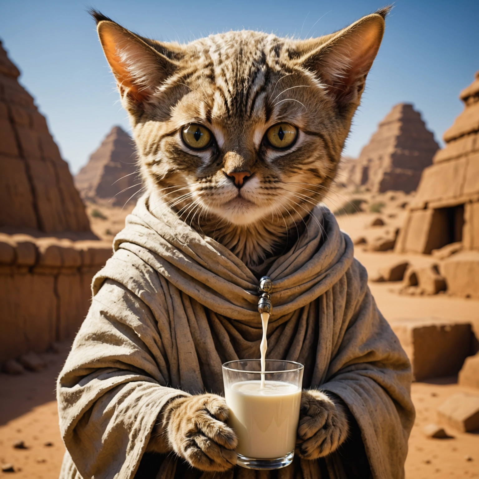 CAT SPRAYS MILK UP LUKE SKYWALKER'S NOSE IN KAMPALA; INDUS-ERA MYSTERY SOLVED?