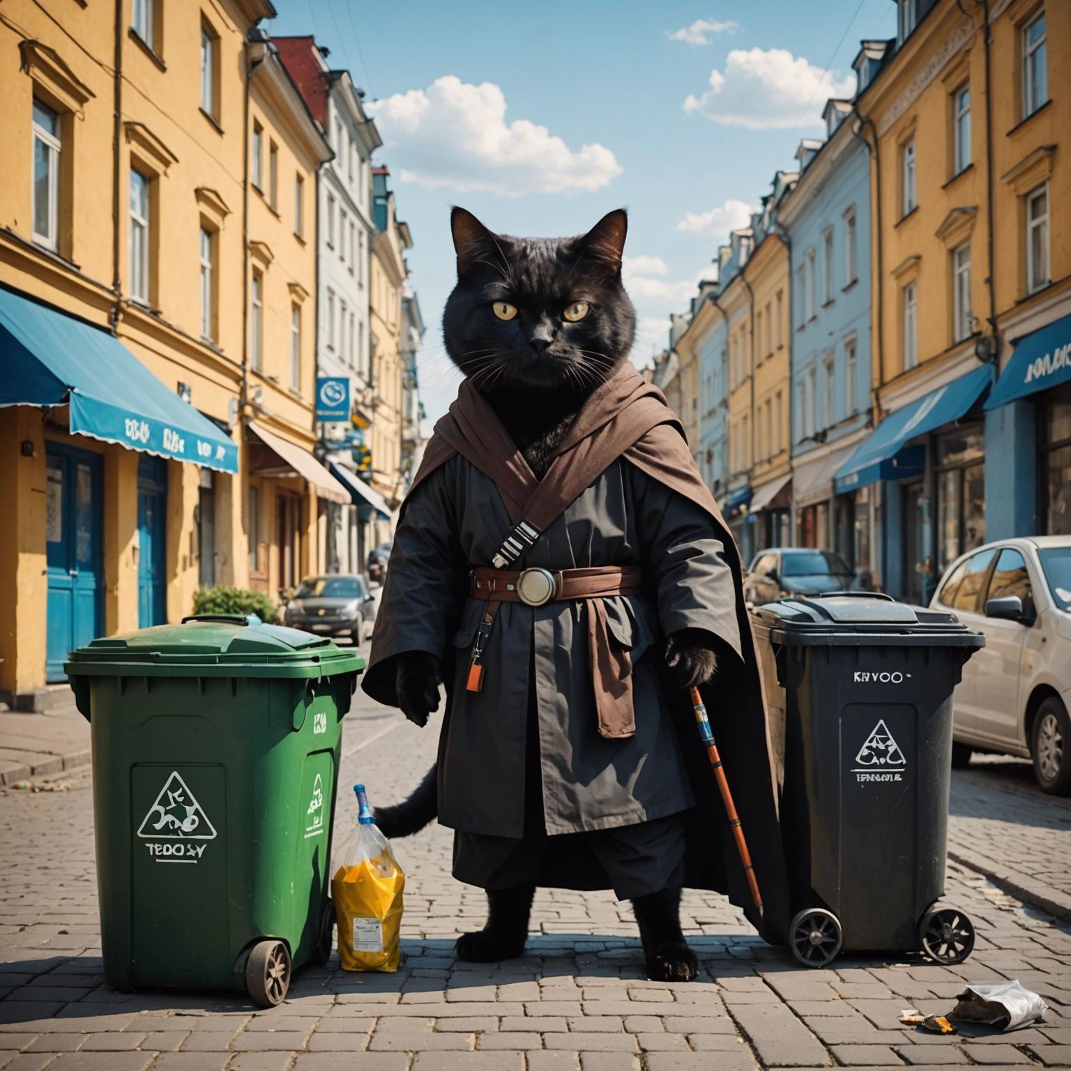 KYIV PADAWAN ADOPTS MINIMALIST LIFE WITH PHILOSOPHICAL CAT