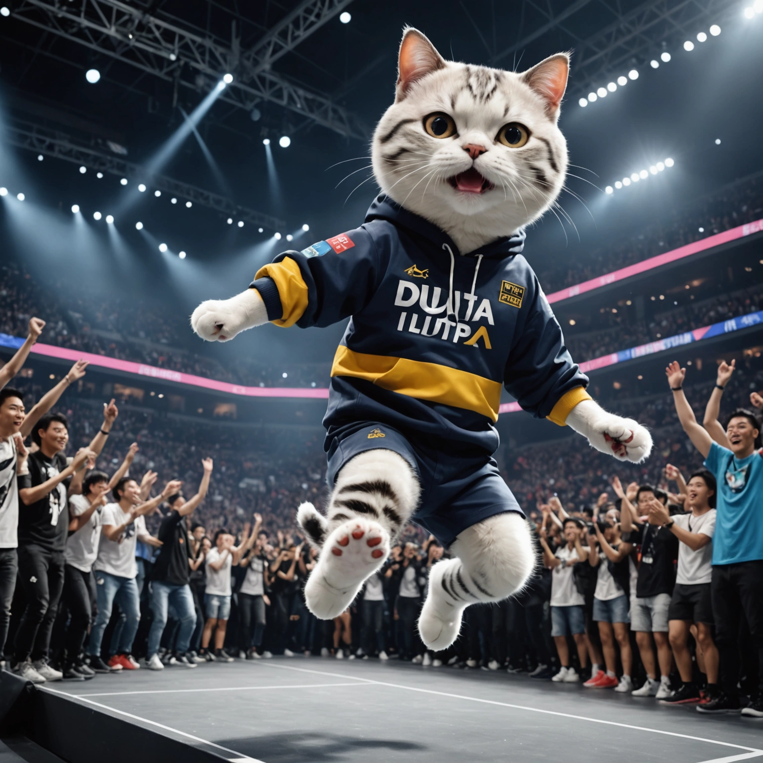 YIyang Concert Hijacked: Meme Cat Taro Steals the Show with Athletic Prowess