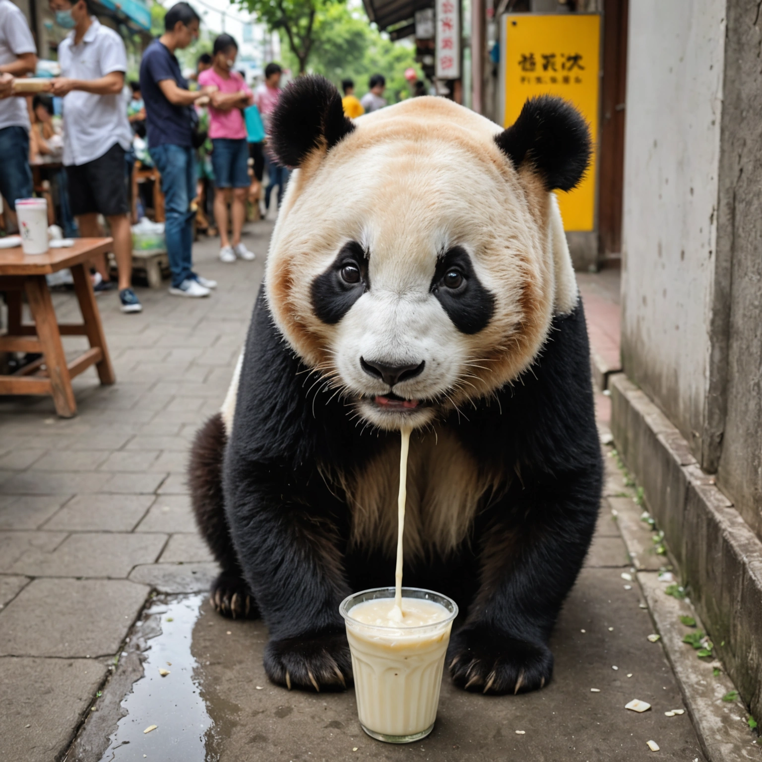 PANDA MILK SPRAY HORRIFYING CAT WITNESSES INTAINAN