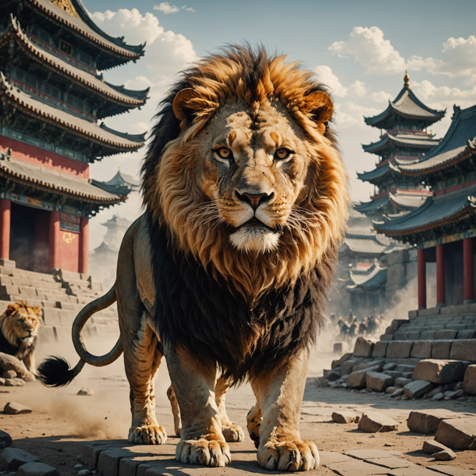 CAT PARODY HERO SAVES LION IN ANCIENT CHINA!
