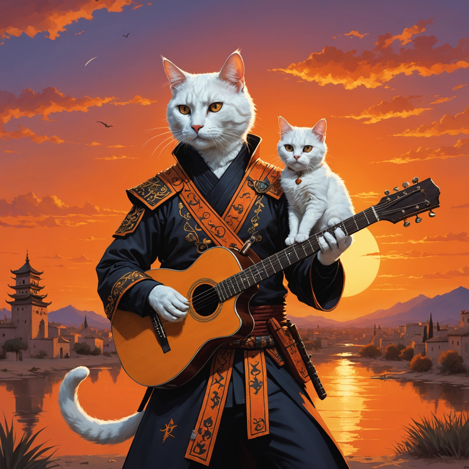 CAGE AS CAT SAMURAI: CORDOVA SUNSET PERFORMANCE CAPTURES FELINE CHARM