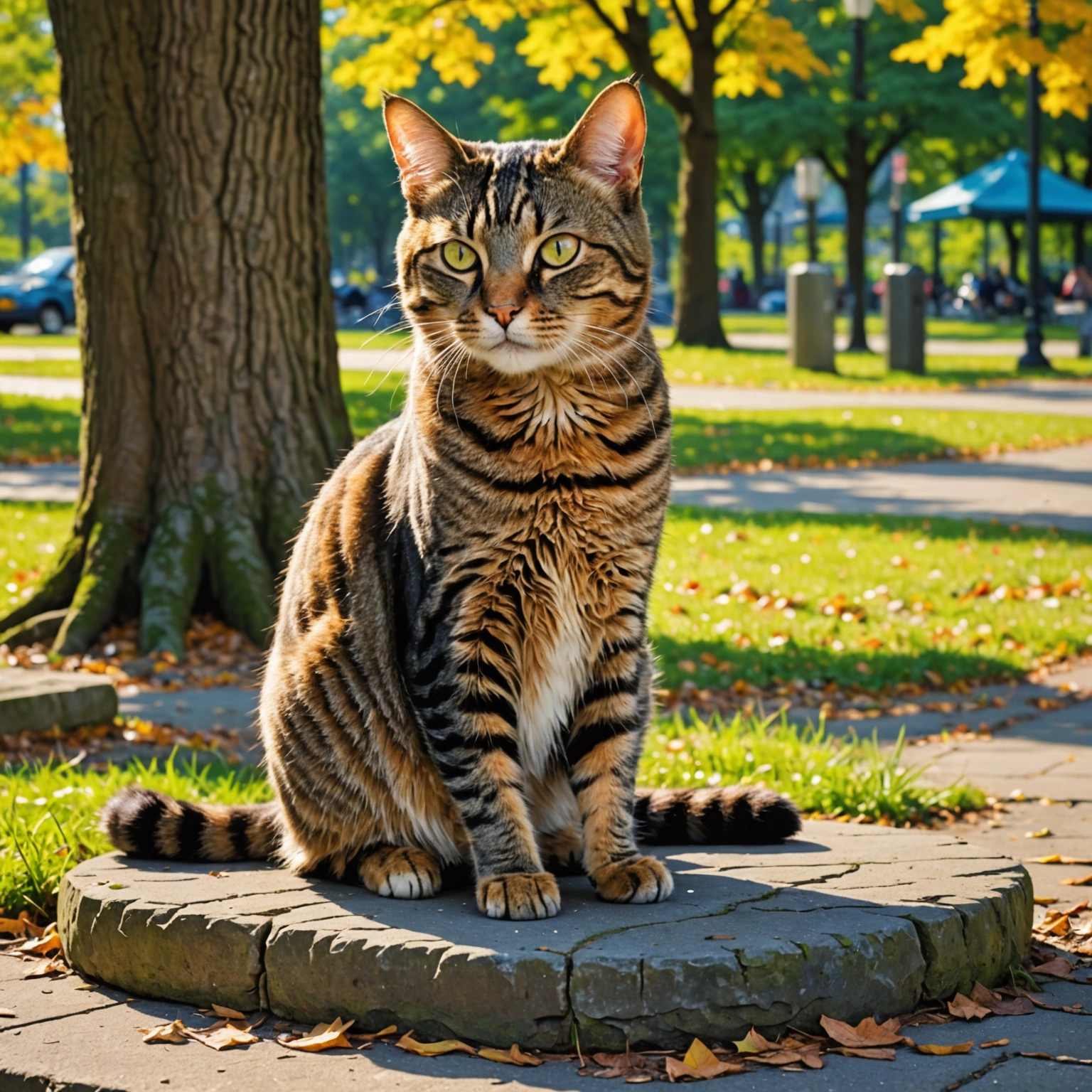 LOCAL CAT'S REMARKABLE RECHARGE: From Forgotten Feline to Park Idol Again