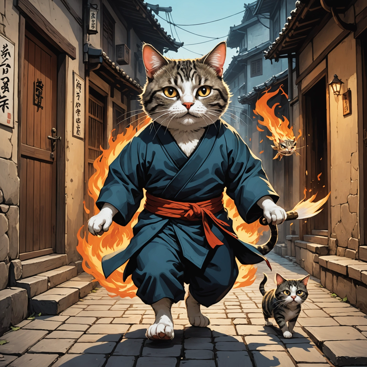 NARA PERIOD: GUILTY CAT'S FATE DECIDED IN ALLEYWAY CHASE