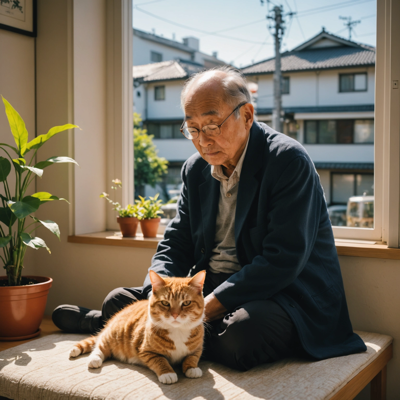 CAT'S LIFESTYLE OF COMFORT: A TOKYO MAN'S UNWINDING ROUTINE