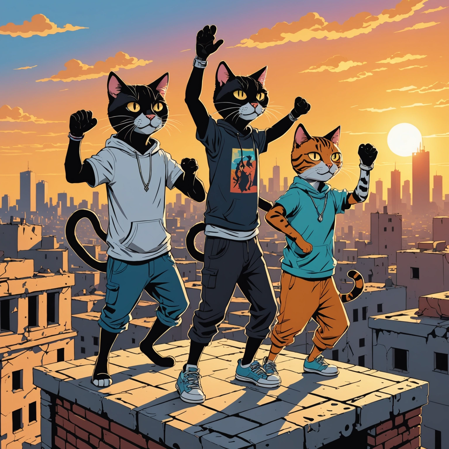 DAMASCUS CATS' HIP-HOP RADIO CALISTHENICS STUNS CITY