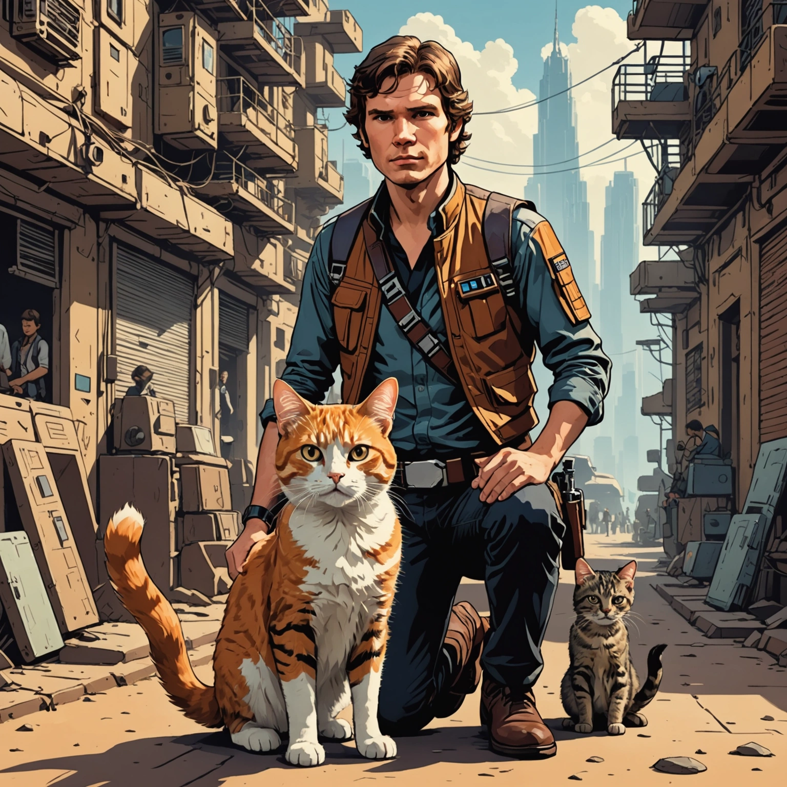 HAN SOLO'S STORY: DISABILITY-INCLUSIVE NARRATIVE, STARING MELANCHOLIC CAT, MIKE