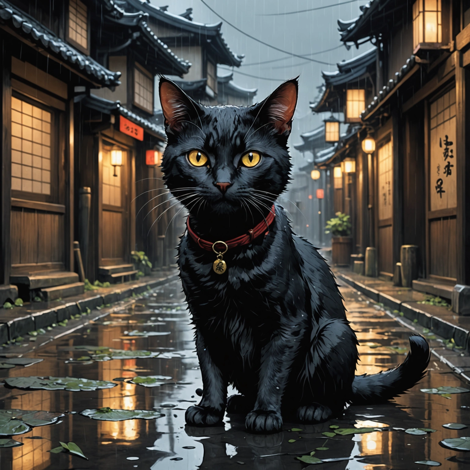 Stray Cat Kuro's Coming-of-Age Tale in Muromachi Kyoto:  A Story of Survival and Resilience