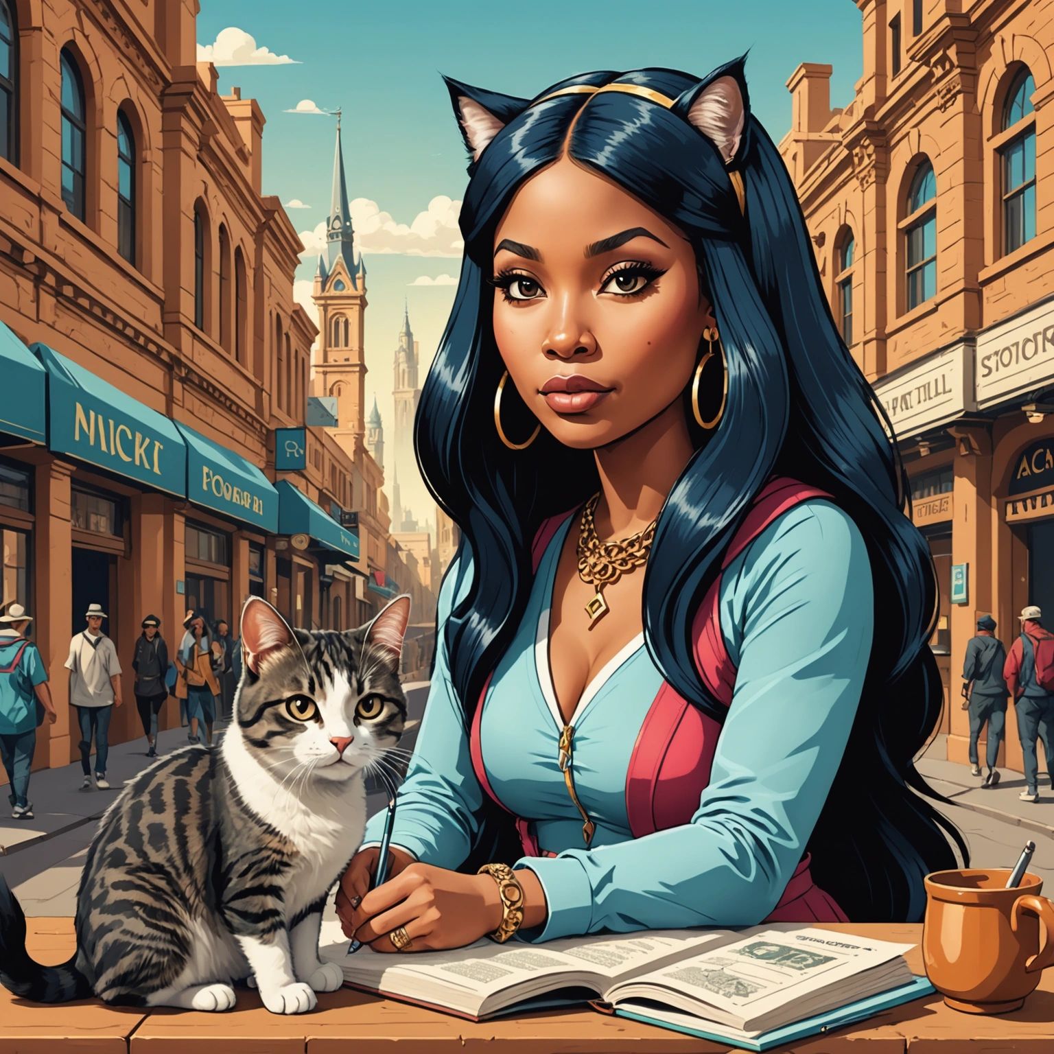 NICKI MINAJ FACES TAX ARREARS IN ANCIENT MELBOURNE, FRIENDLY CAT HELPS