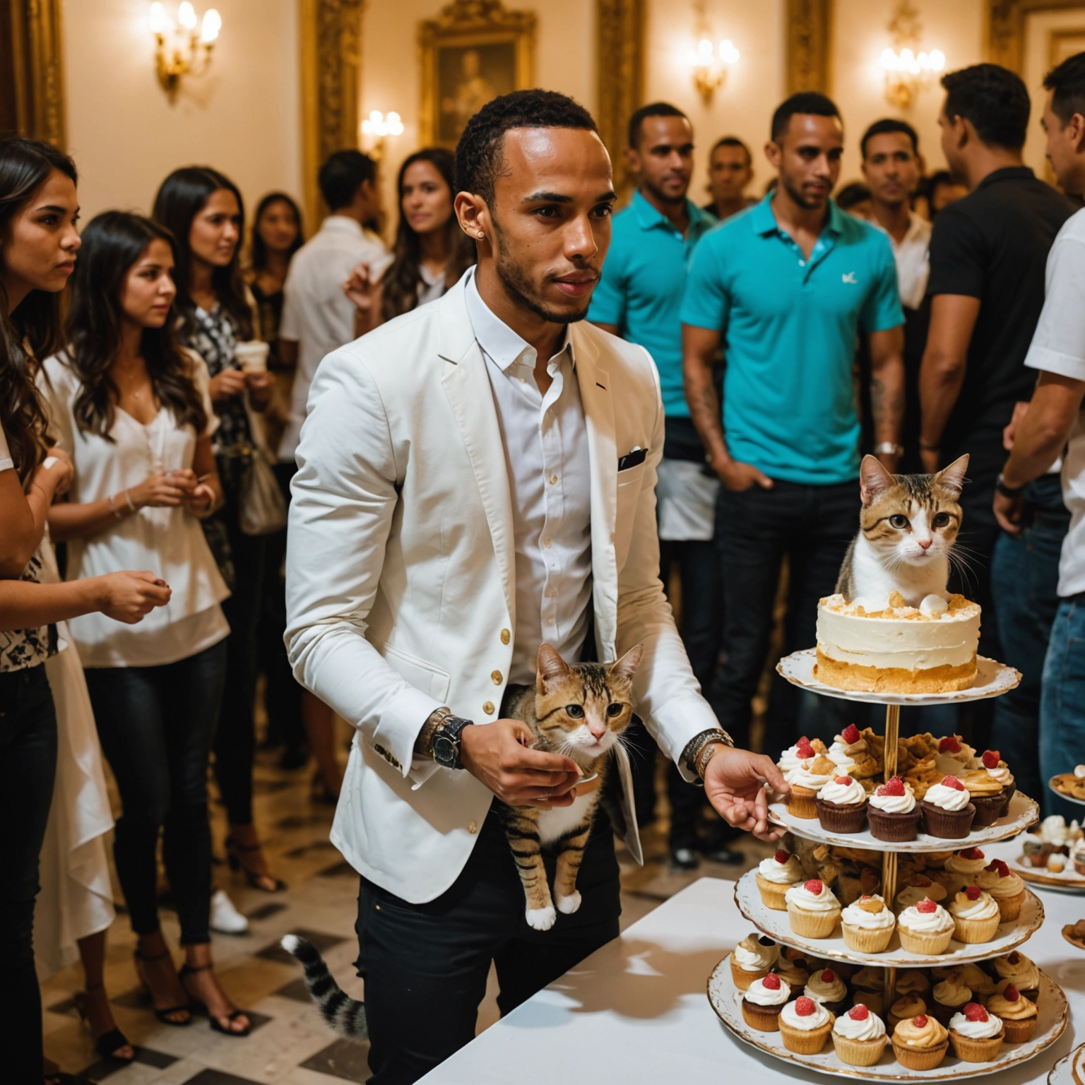 CARACAS CAT CAUSES COMOTION AT HAMILTON'S GIRLS' NIGHT OUT