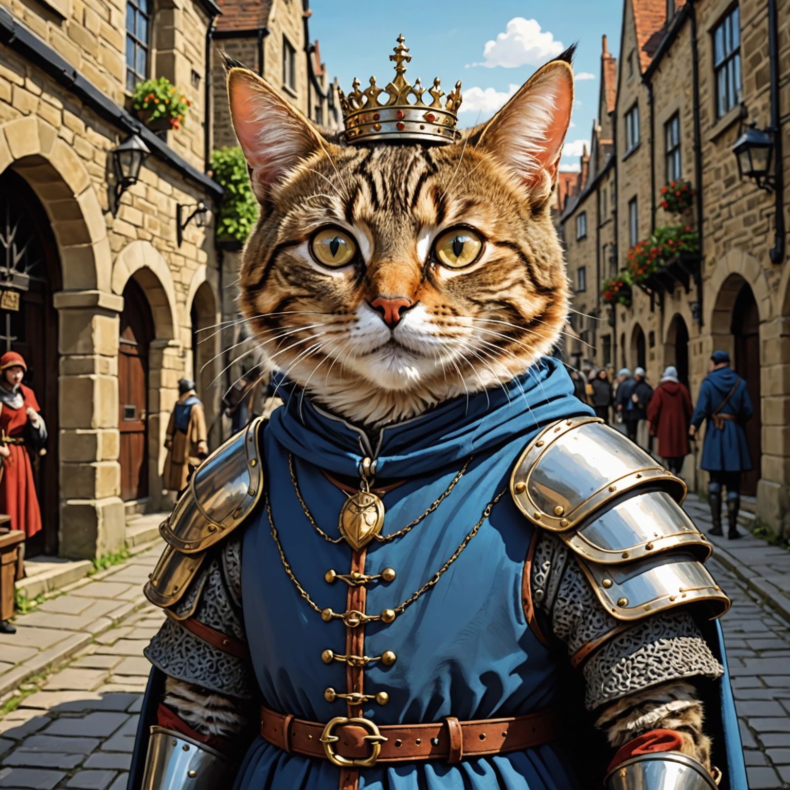 Tabby Cat Mike's Meow! Say Anything! Medieval London Caper