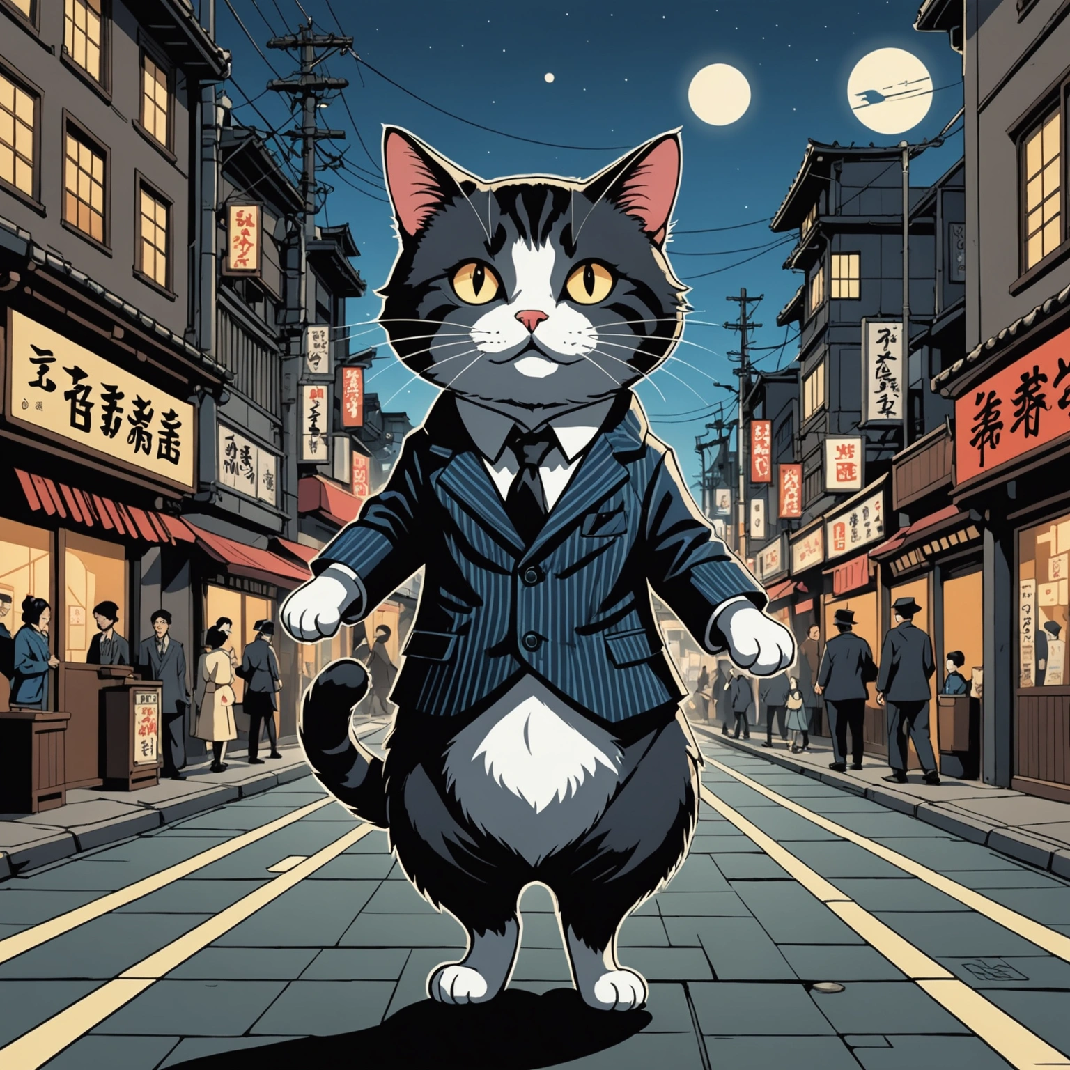 MEIJI ERA:  CAT'S TIME-BENDING DANCE CRAZE!  NYANKO-DAIOU'S JACKSON-ESQUE MOONWALK STUNS NATION!