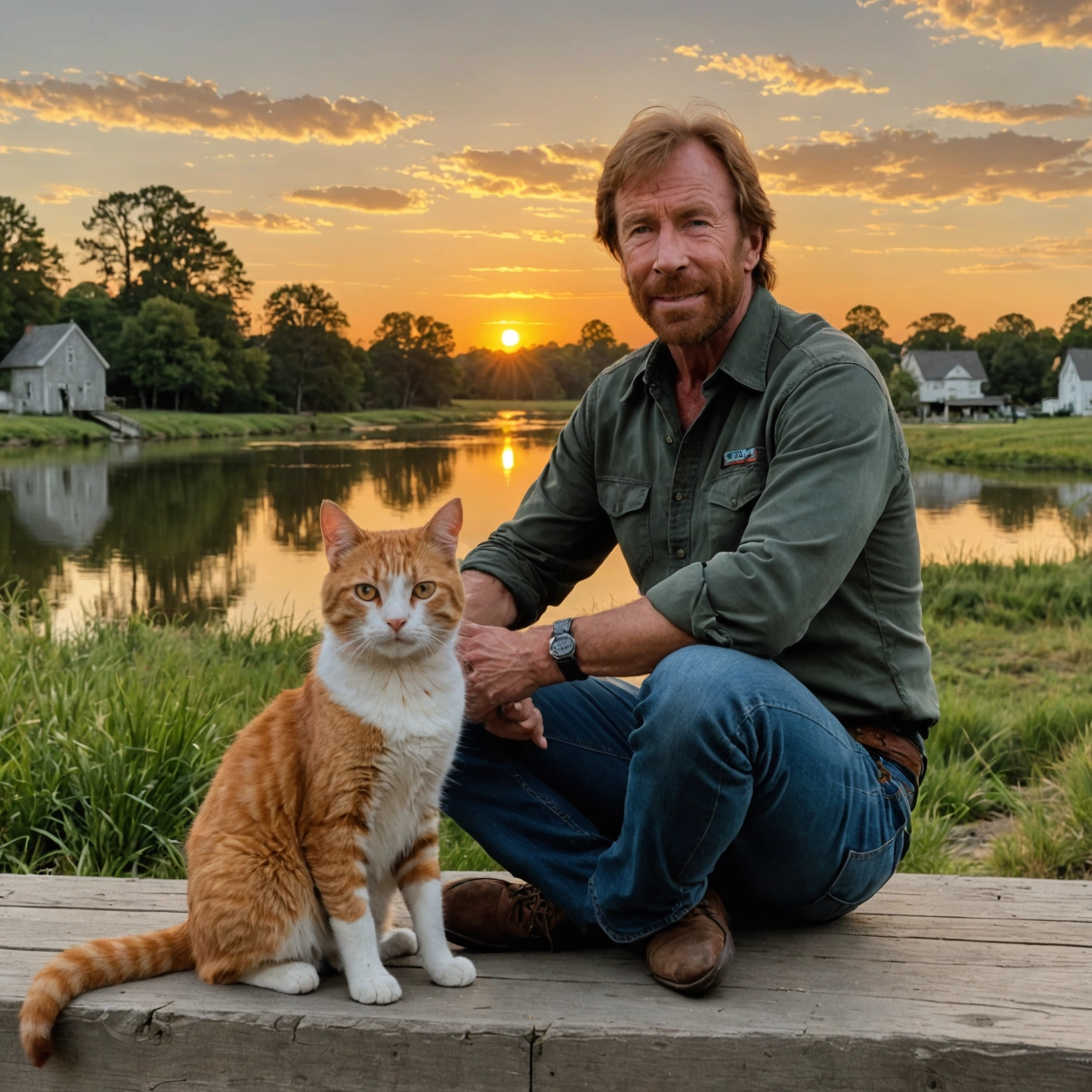 Chuck Norris & Mike the Cat Share Heartwarming Family Love Story!