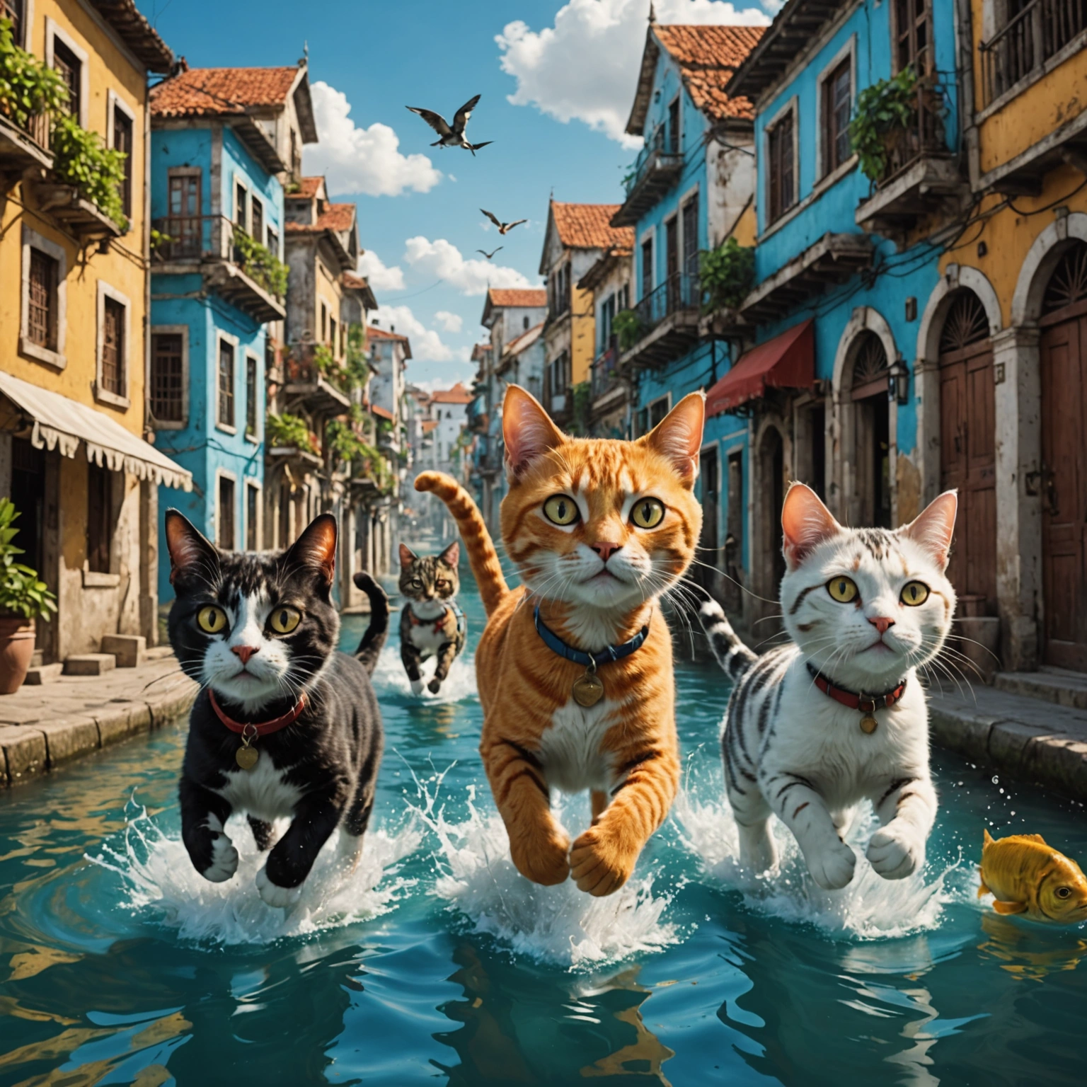 THREE CATS' DRIFT ADVENTURE: FISH, FRIENDSHIP, AND FREEDOM IN RECIFE!