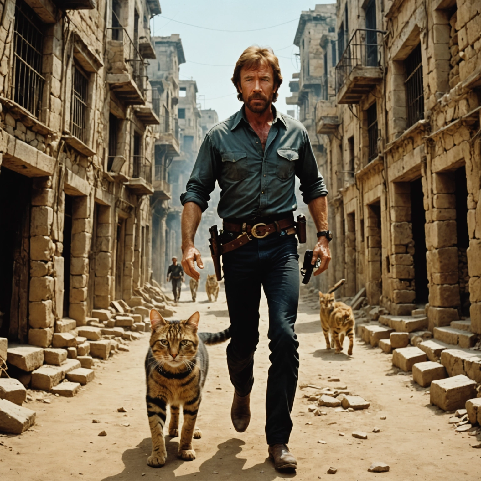 CHUCK NORRIS PURSUES FUTURISTIC FELINE THROUGH ANCIENT ALGIERS