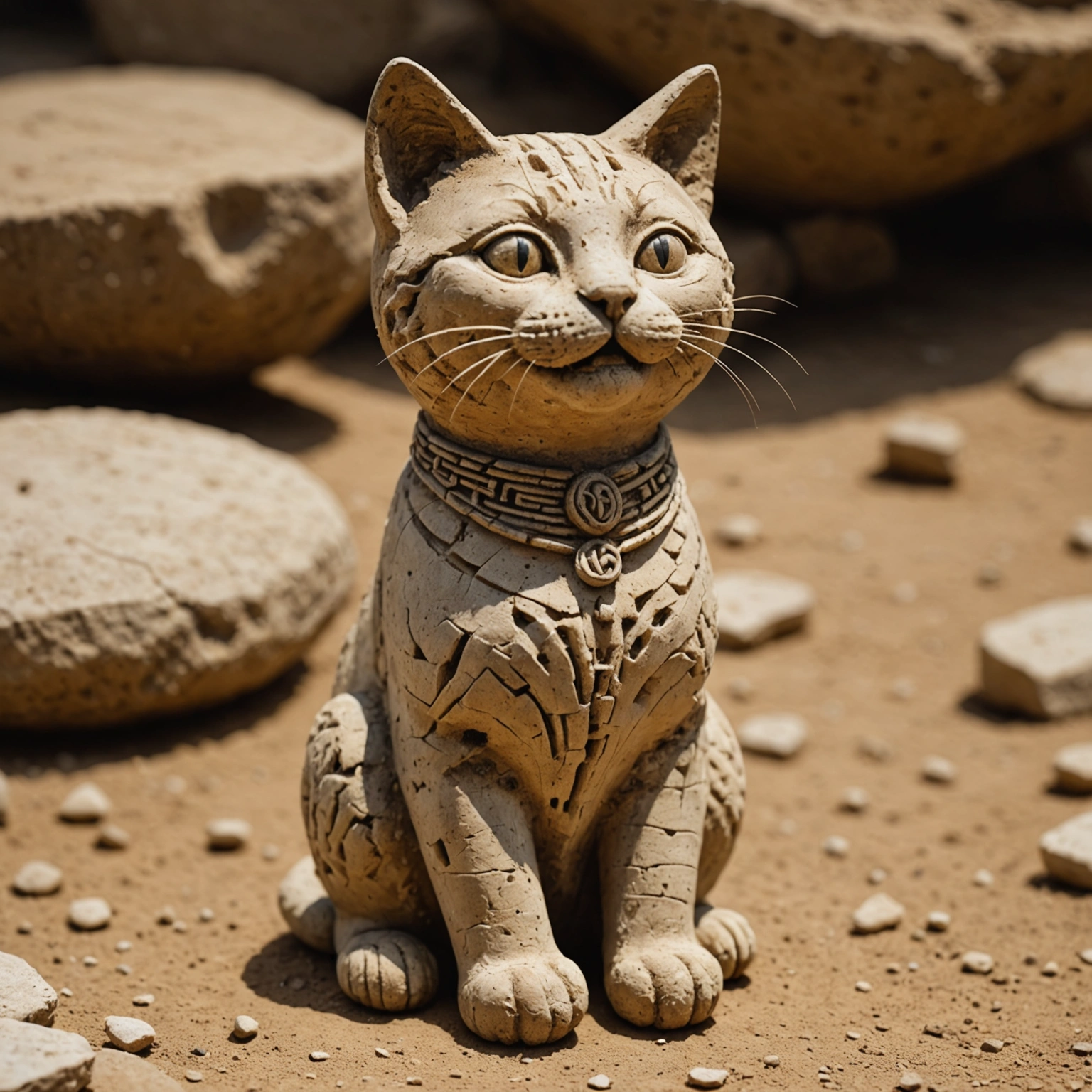 Neolithic Cat Figurine Radiates Kimi Raikkonen's Bread Festival Joy!