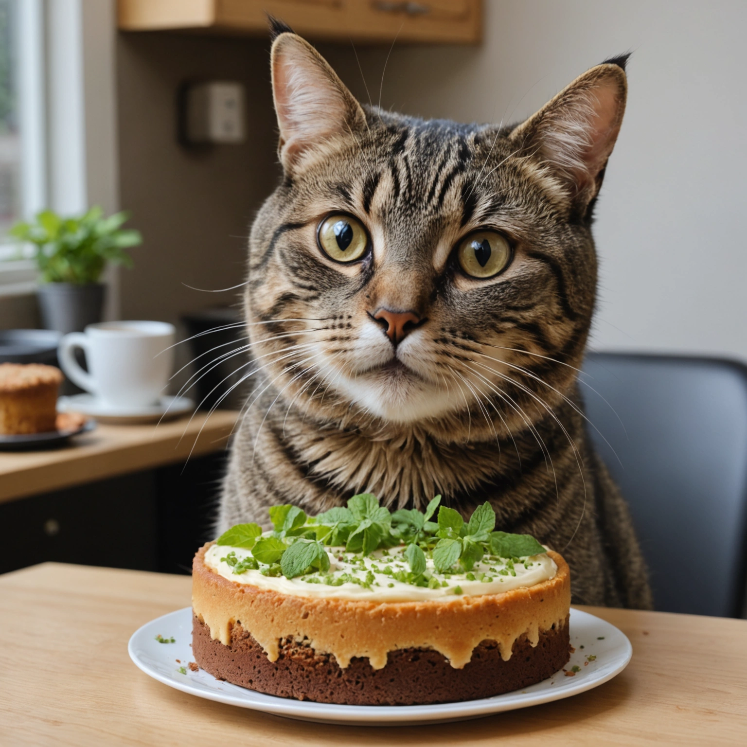 CAT HIGH-JINKS IN GLASGOW: MR. CAGE THE CAT MAKES FACE CAKE