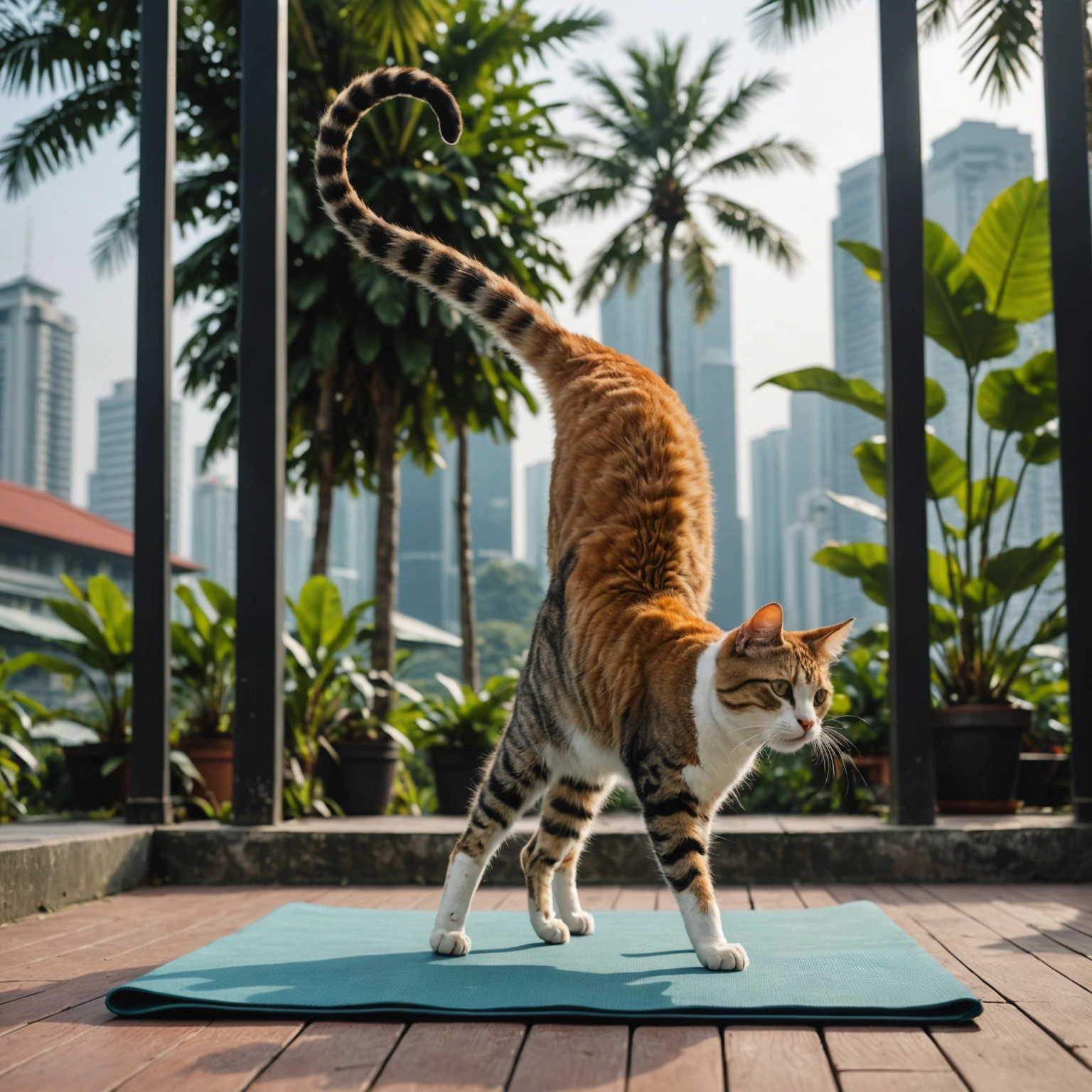 KL Morning Keira Knightley Witness Cat's Graceful Radio Calisthenics