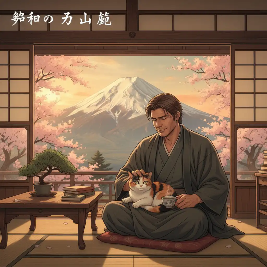 Fuji's Embrace: Han Solo's Cat-tivating Romance Soothes Showa Soul