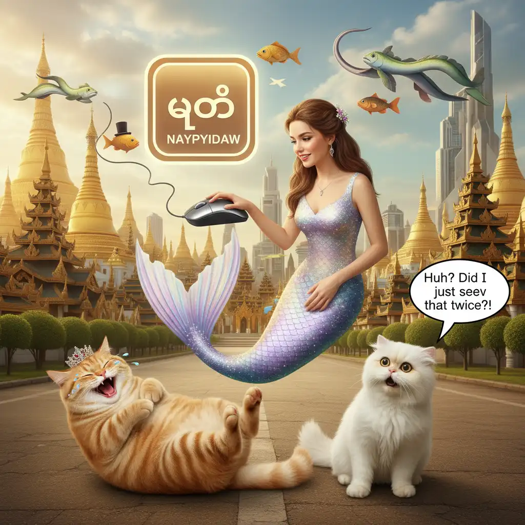 NEPIDO MERMAID DOUBLE-CLICKS, CAT'S BELLY-LAUGHS: AMUSING TWIST GUARANTEED TO MAKE YOU LOOK TWICE!