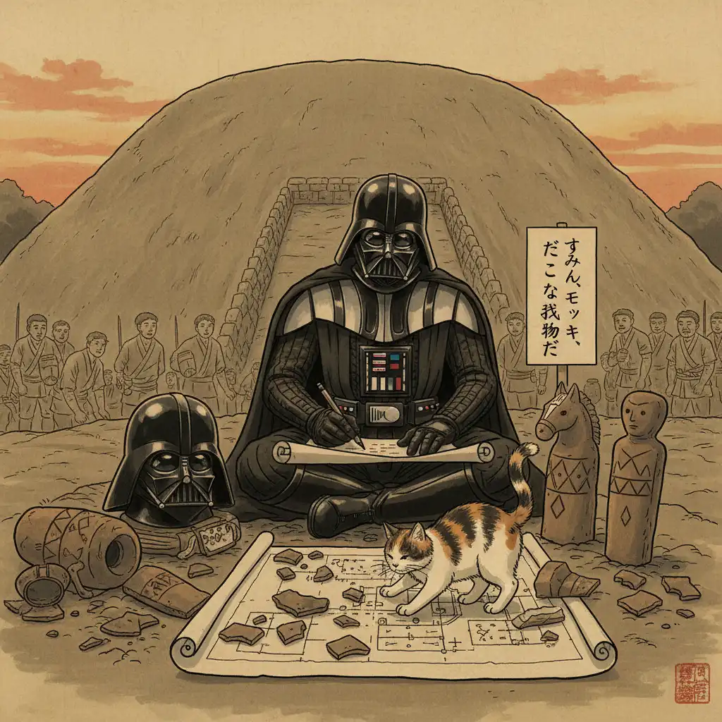 Kofun-Era Vaders Apology Letter Cat Scratches Blueprints Pottery Delays Cited