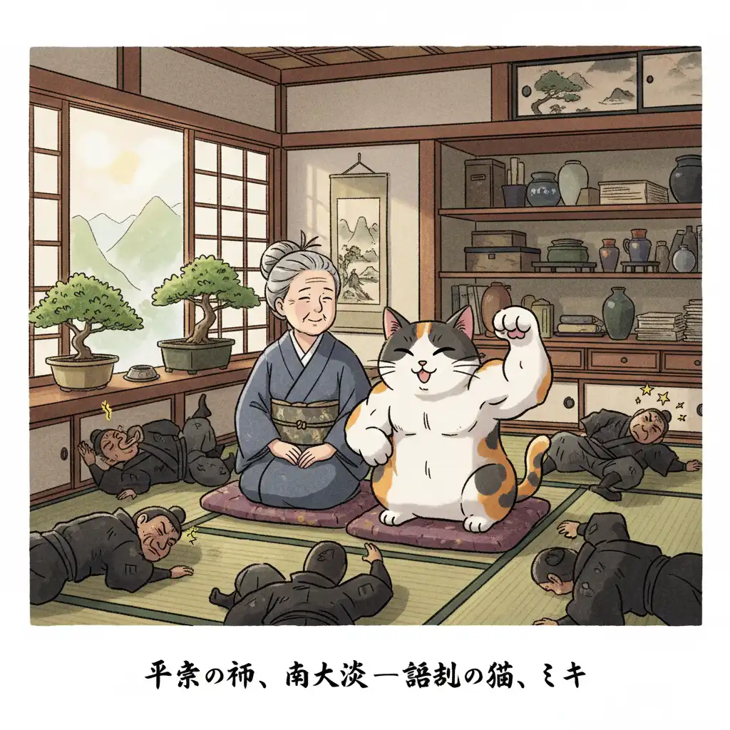 Legendary Cat Mike Defeats Villains, Heals Hearts in Ancient Kyoto; Former Owner Recounts Tales