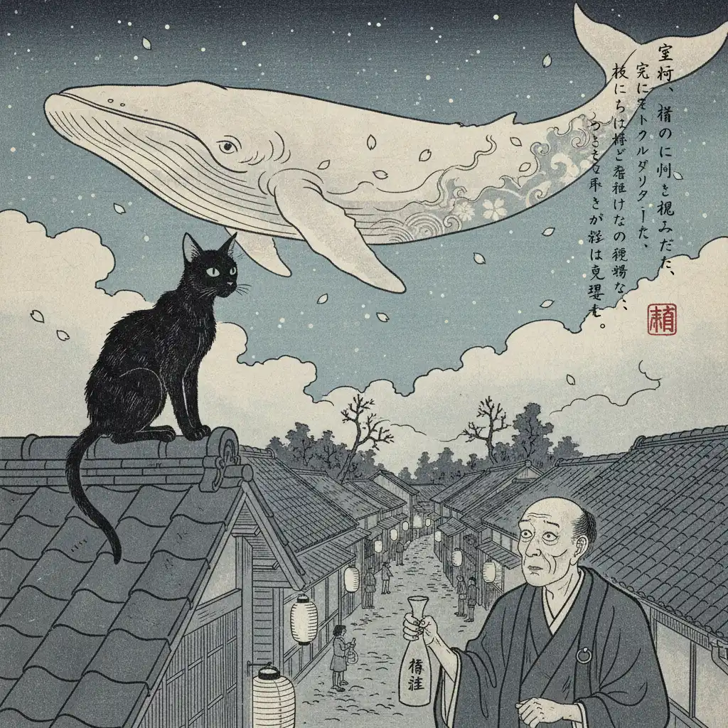CATS HORROR: SKY WHALES EMERGE IN MUROMACHI ABSTINENCE