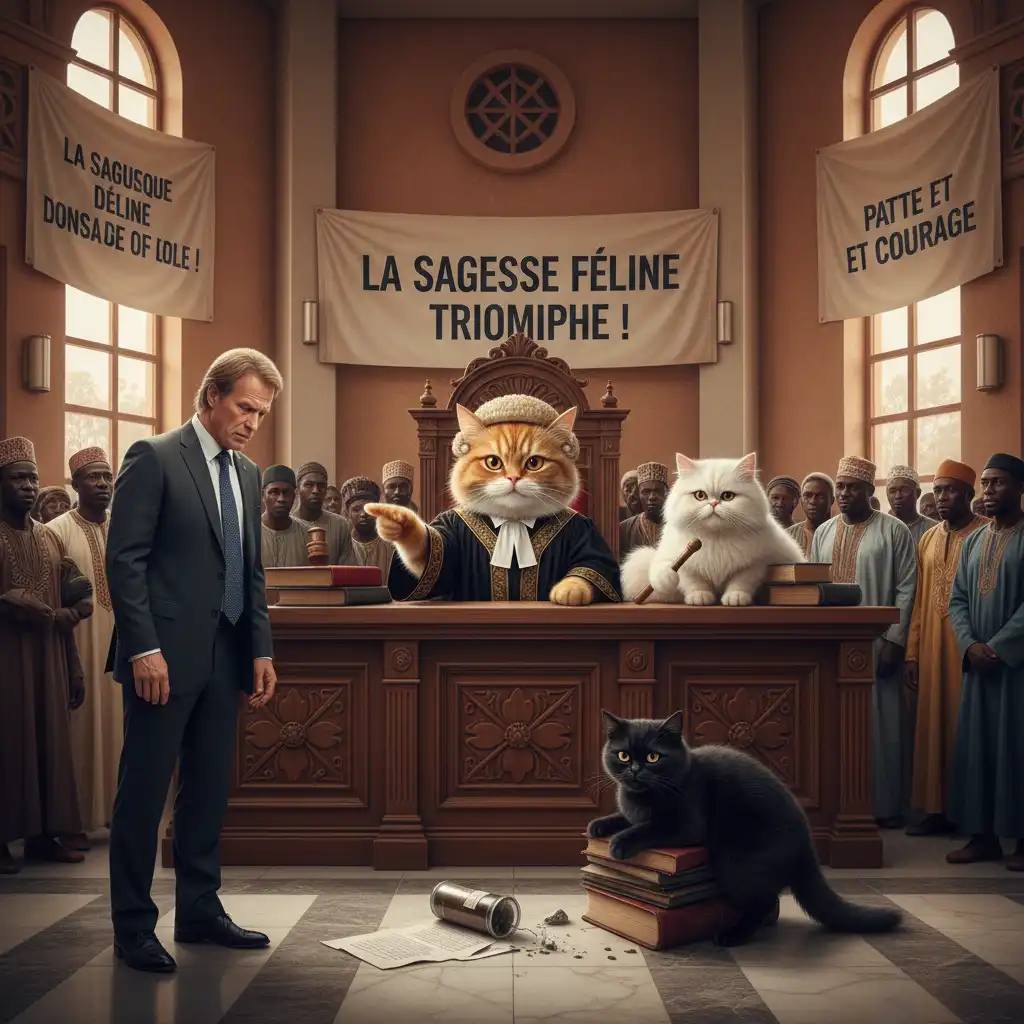 Chuck Norris Defeated by Feline Finesse in Ouagadougou Court; Cat Declared Victorious