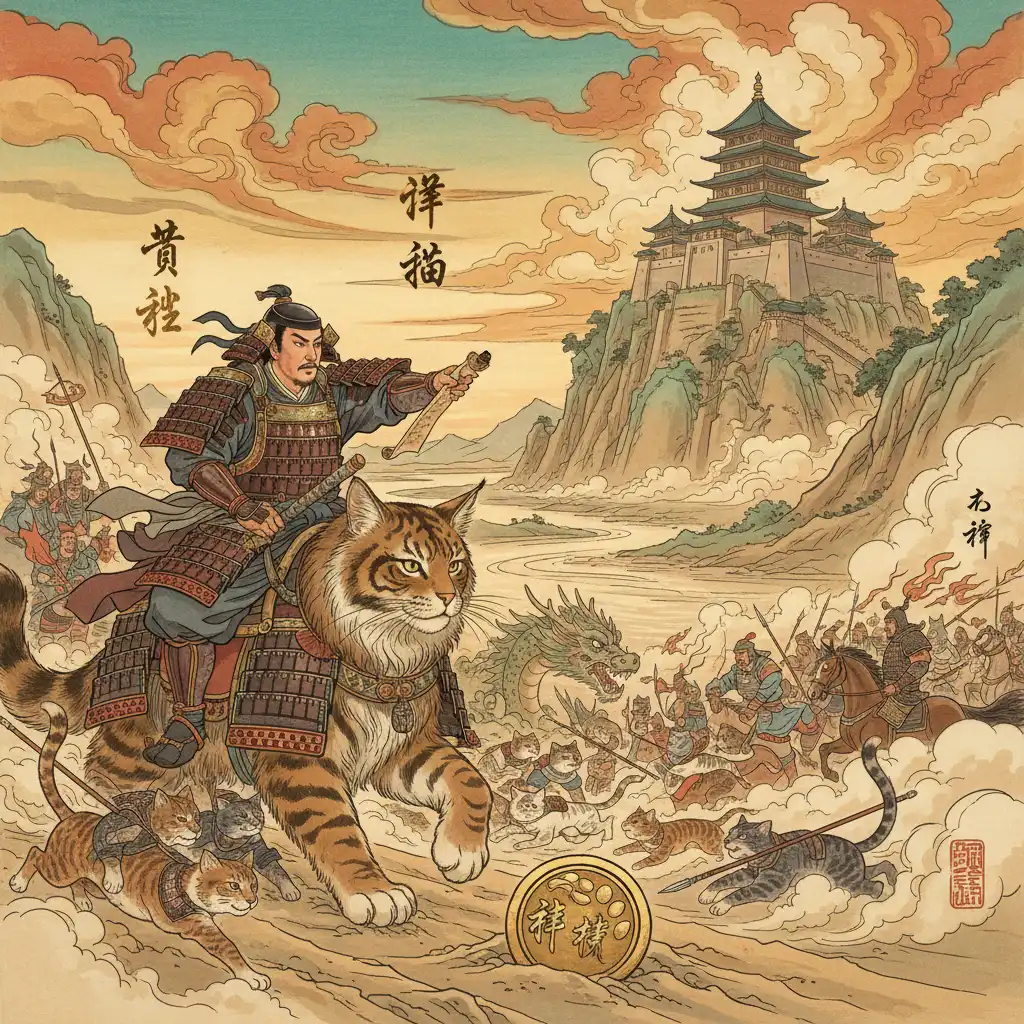 The Yellow River's Paw: Hideyoshi's Feline Custody Quest
