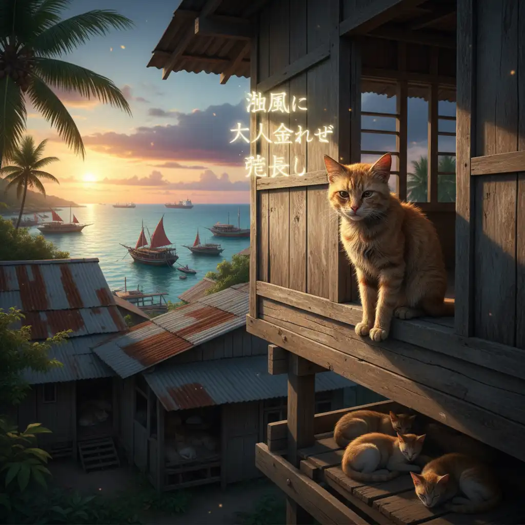 The Lonely Senryu of a Makassar Cat