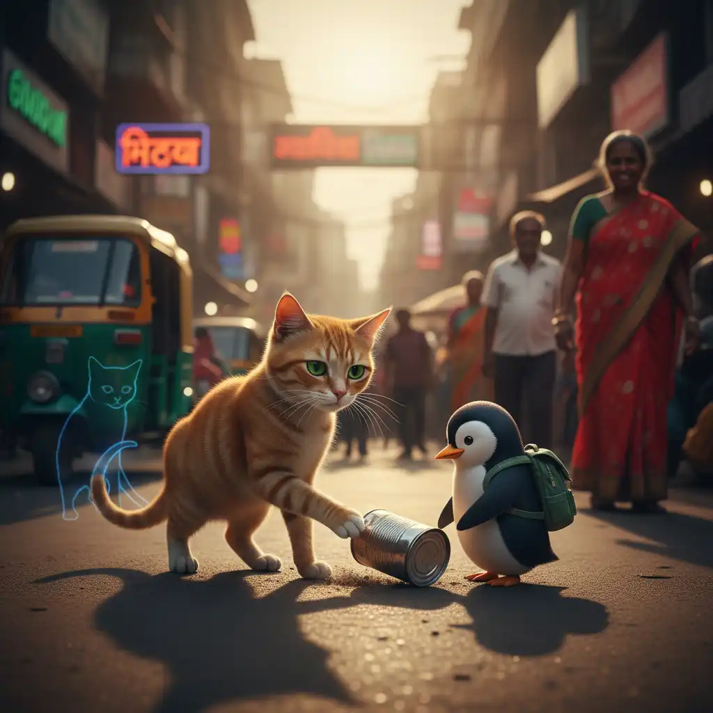 The Lonely Cat of Navimumbai