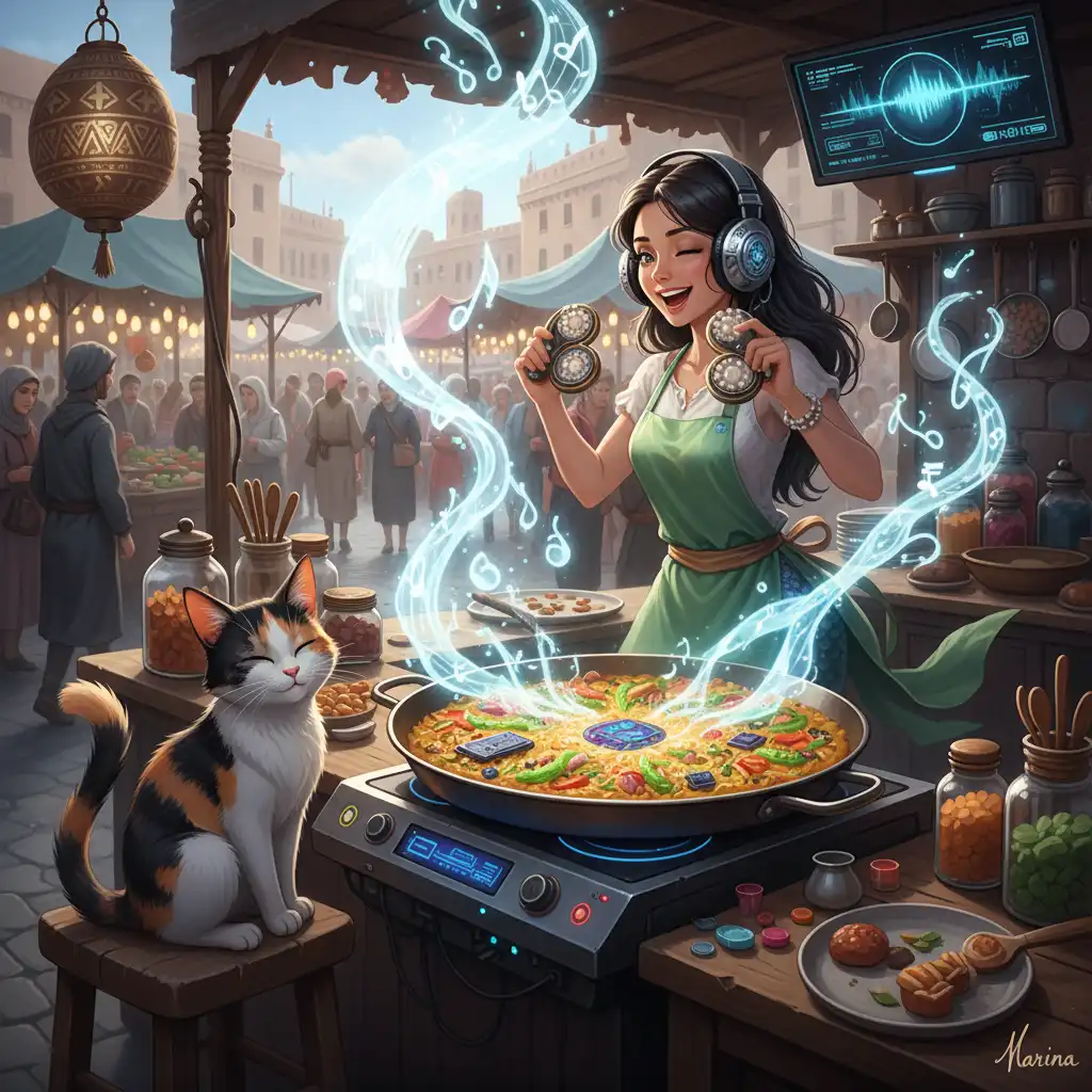 The Mermaid Chef's Rhythmic Paella