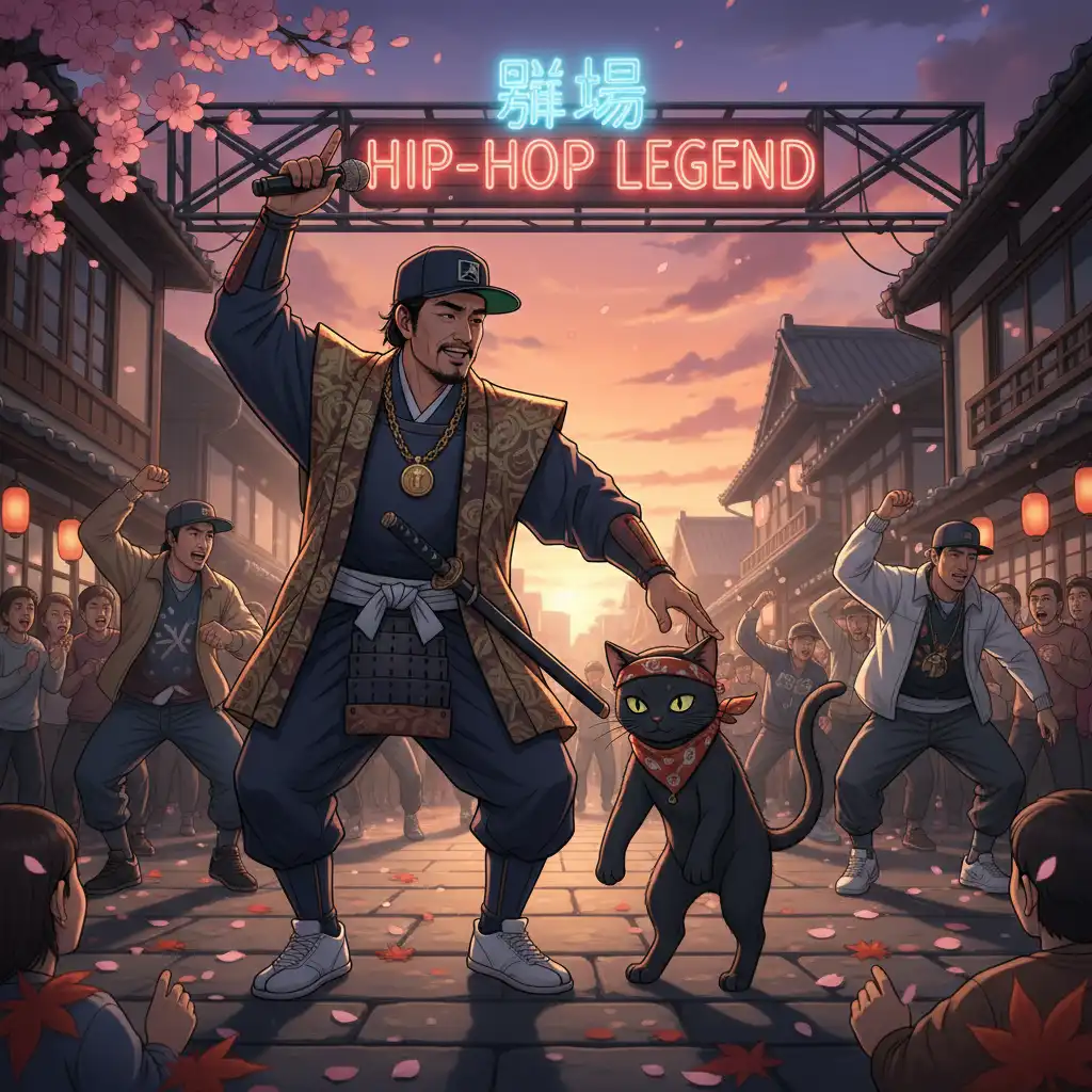 The Shogun and the Cat's Hip-Hop Line Dance
