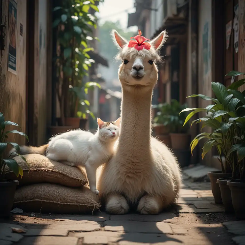 The Yurufuwa Alpaca of Batam Alley