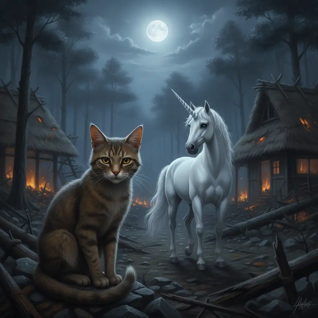 The Unicorn's Whisper and the Cat's Rebirth