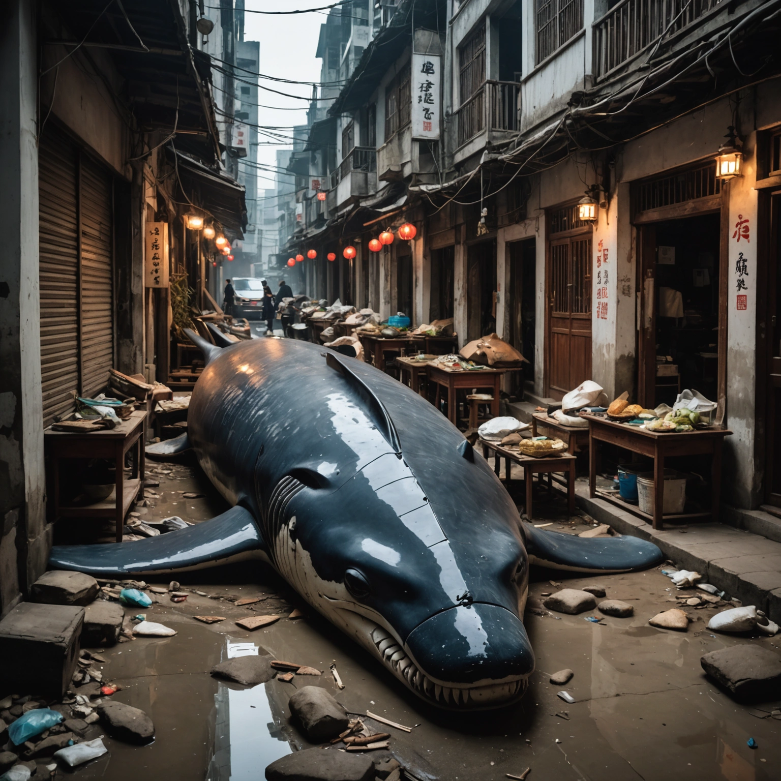 **CATS ENJOY 'WORKATION' ON WHALE SKELETON IN QINZHOU** 