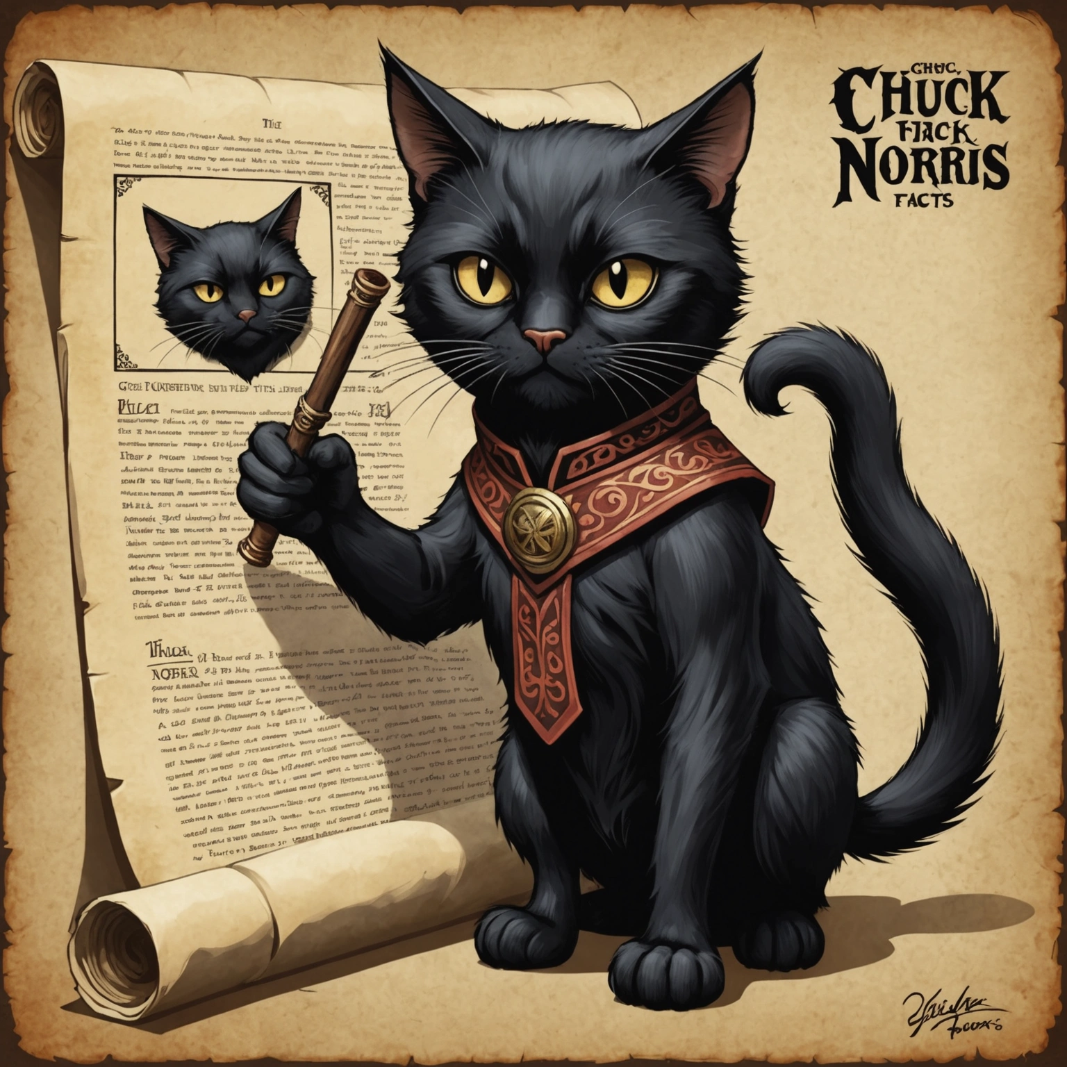 BLACK CAT UNRAVELS CHUCK NORRIS MYSTERY